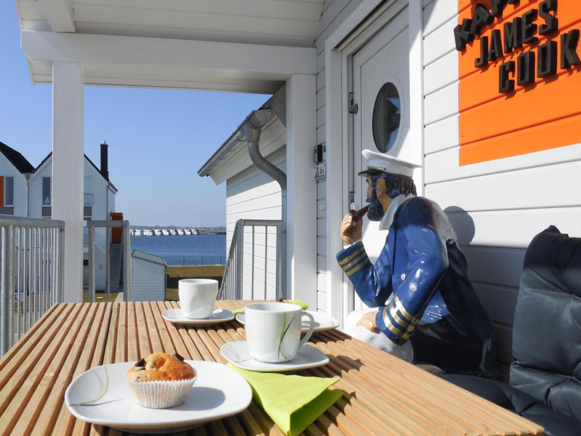 Luxe appartement met waterbed, wellness en zicht op jachthaven in Olpenitz - foto 32