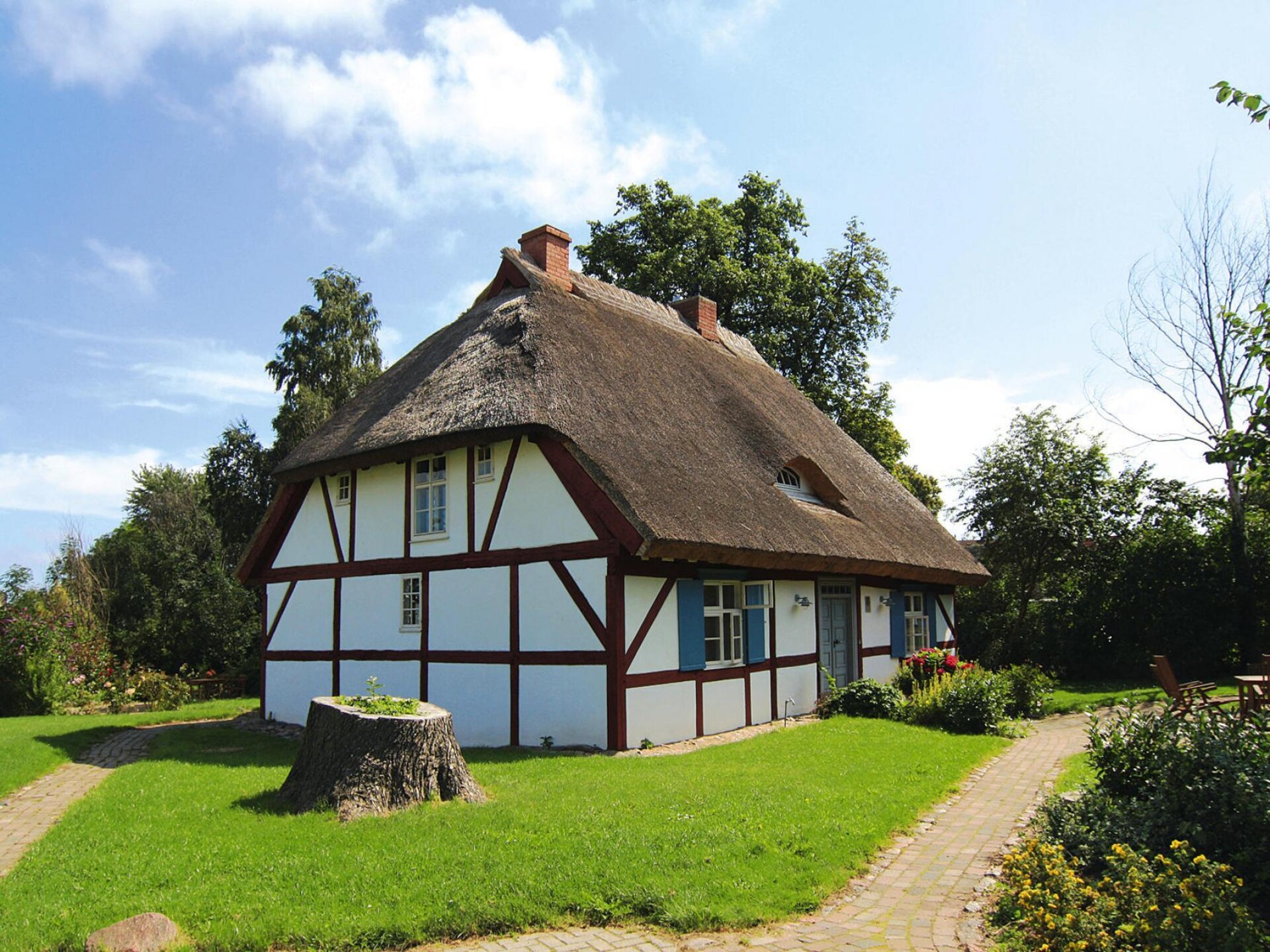 Monumentaal vakantieappartement met rieten dak bij de Schoritzer Wiek - foto 4