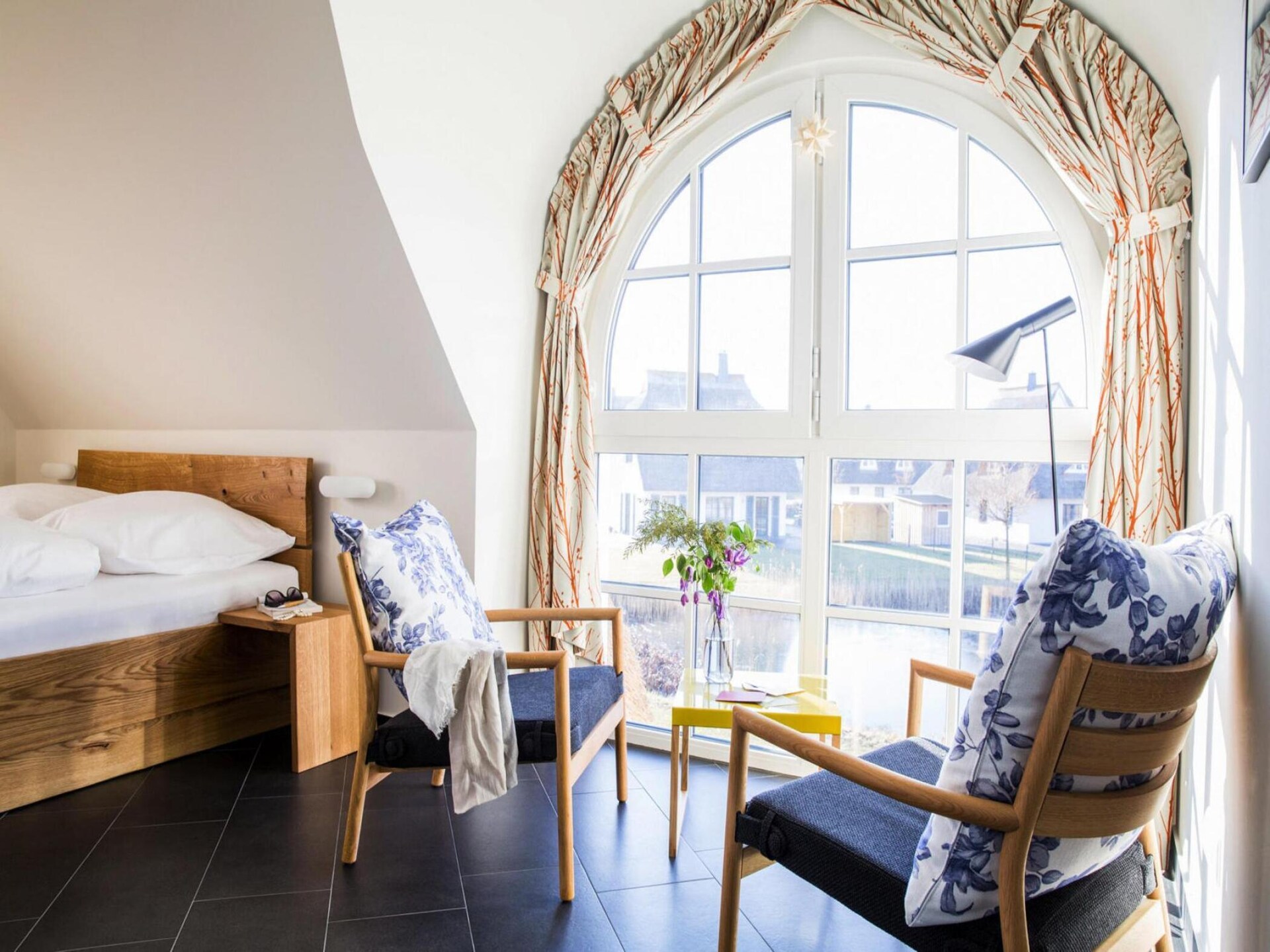 Luxe rietgedekt vakantiehuis met sauna en zwemlagune nabij Bodden - foto 22