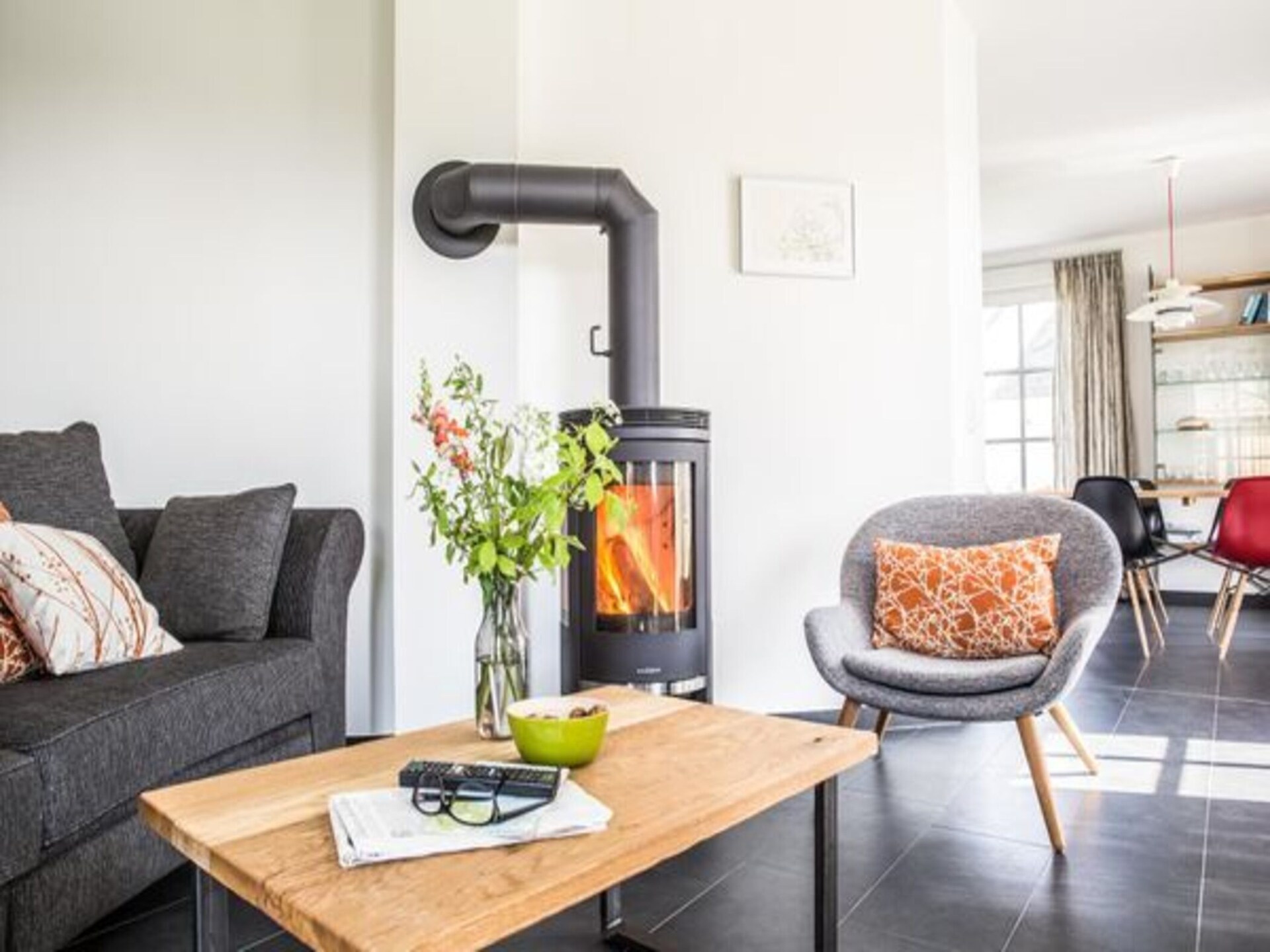 Luxe rietgedekt vakantiehuis met sauna en zwemlagune nabij Bodden - foto 10