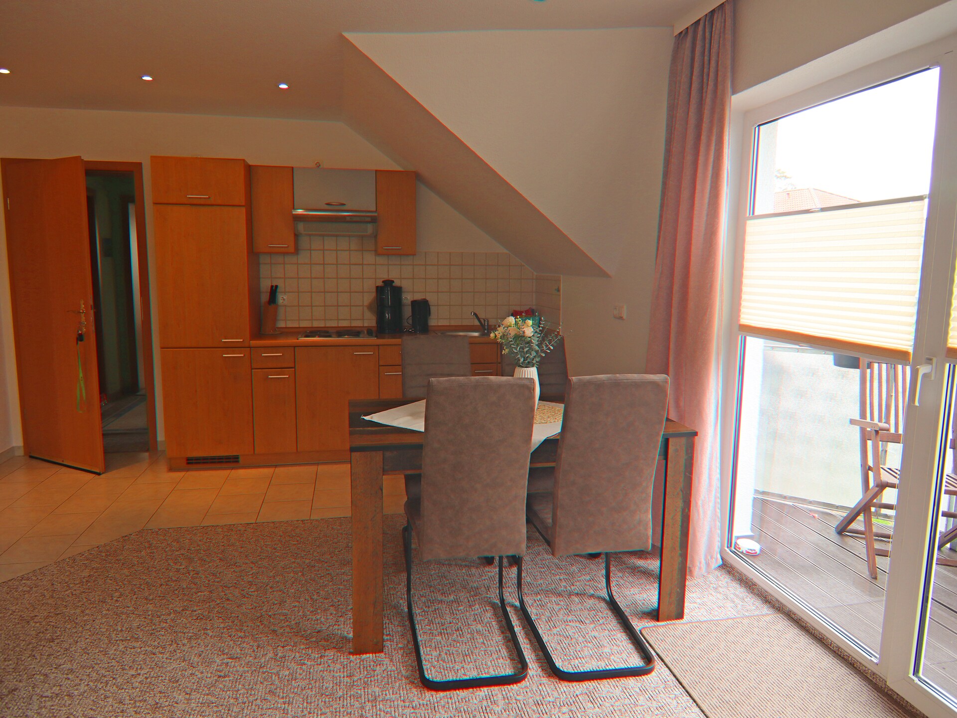 Licht appartement met balkon en elektrisch bed, 900m van het strand van Zinnowitz - foto 9