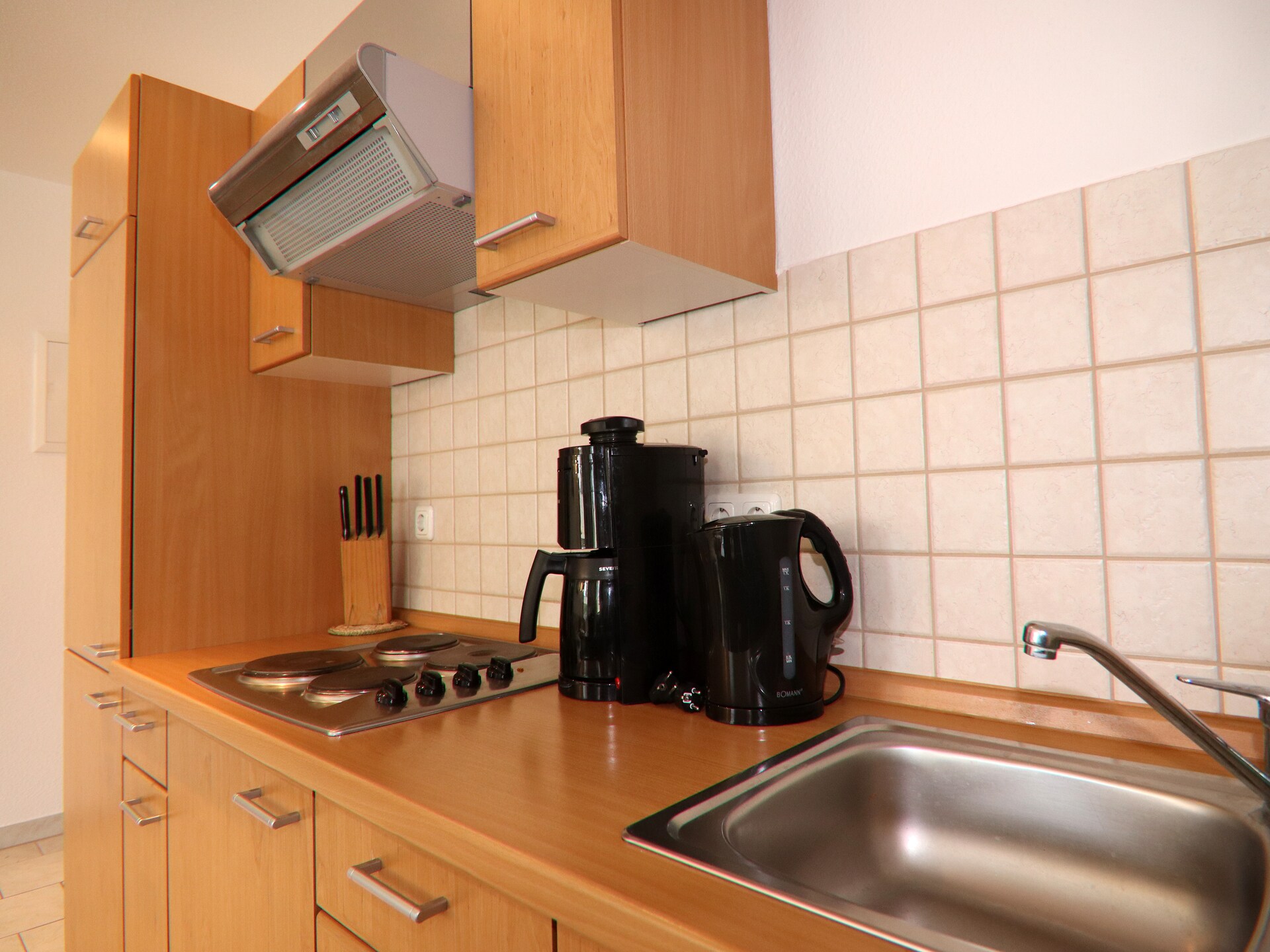 Licht appartement met balkon en elektrisch bed, 900m van het strand van Zinnowitz - foto 13