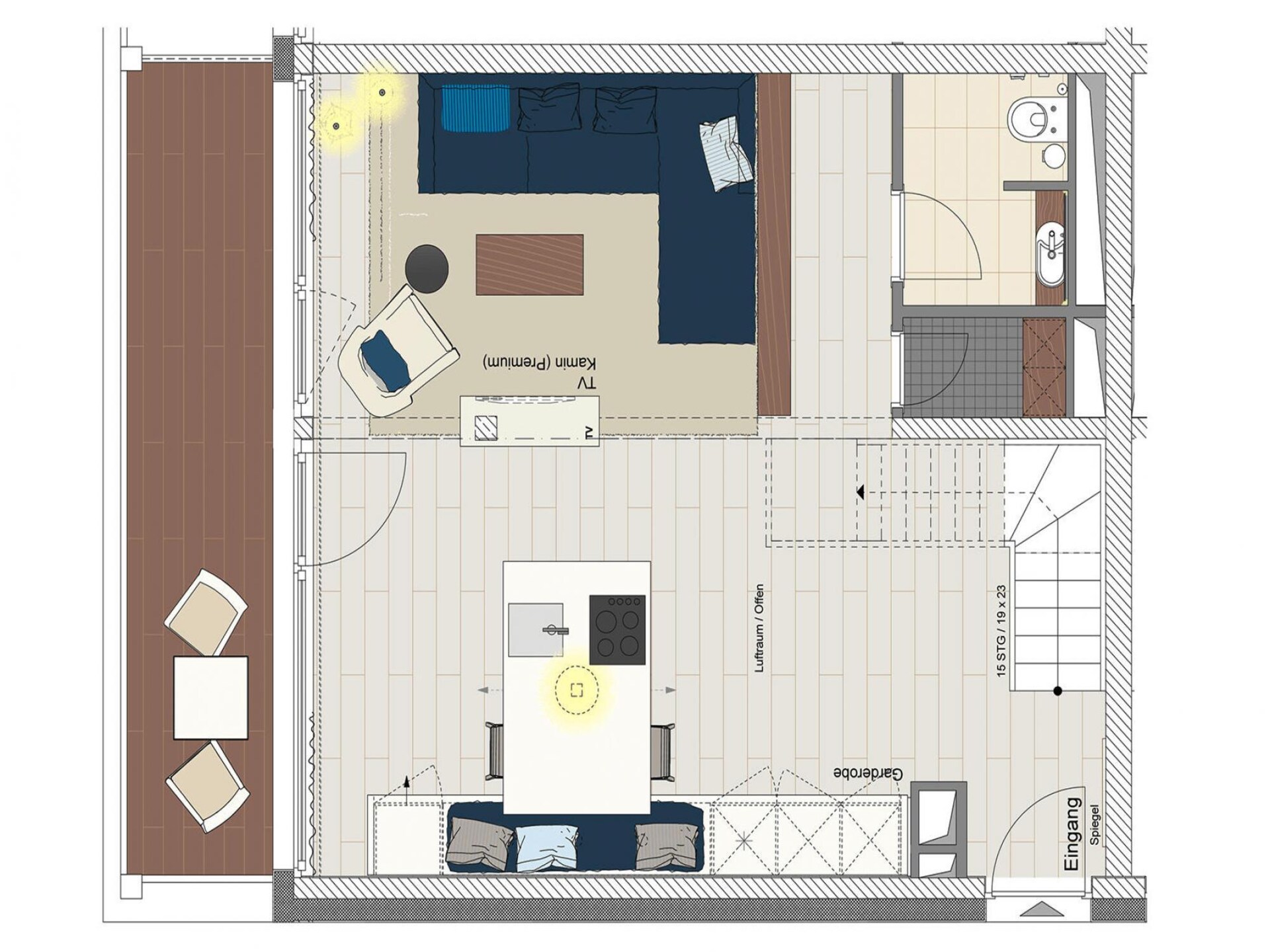 Kompass Maisonette: 70m² luxe aan de Müritzsee met balkon, wellness & wifi - foto 17