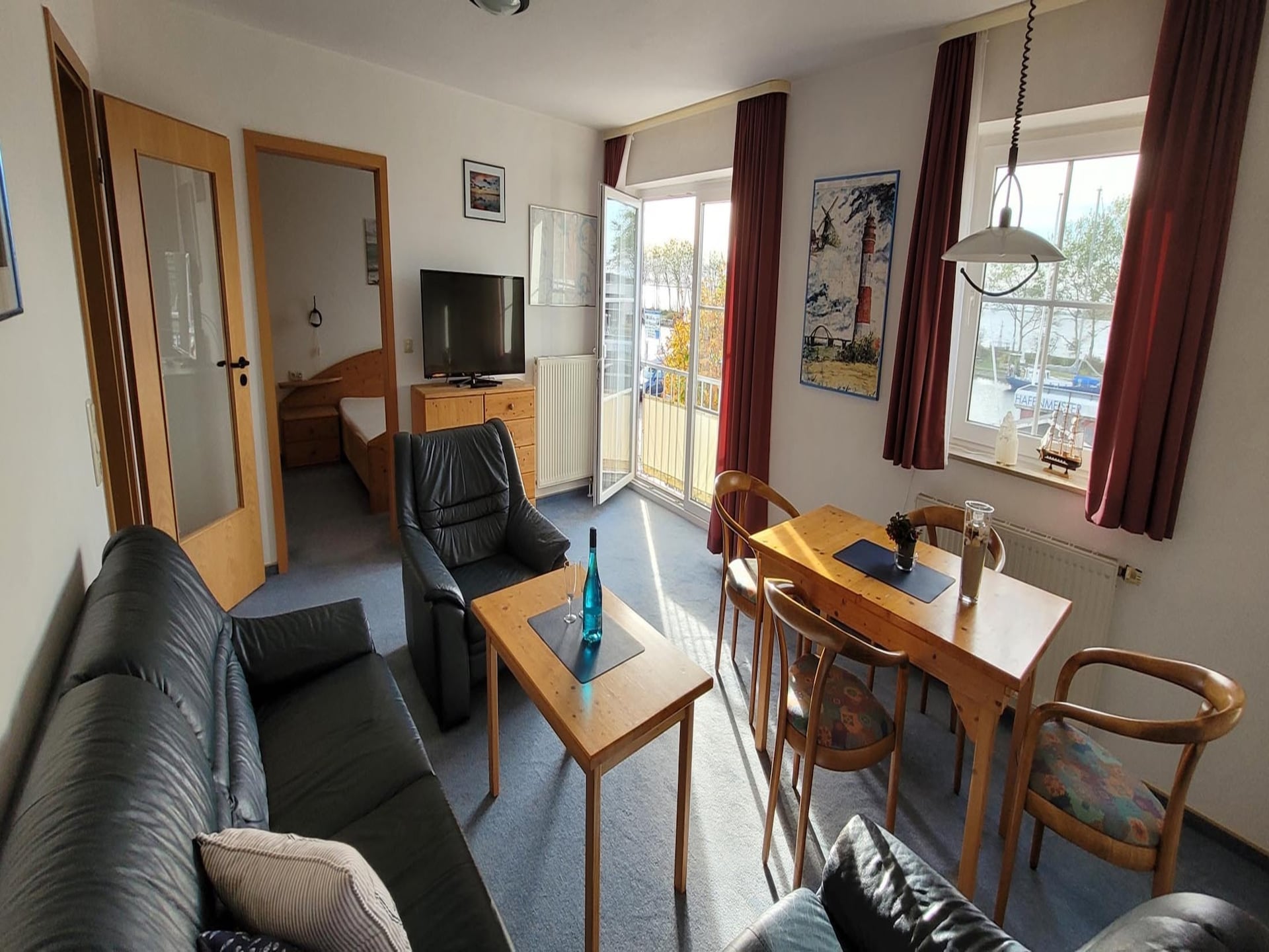 4-persoons appartement aan zee in Orth met uitzicht op de haven - foto 10
