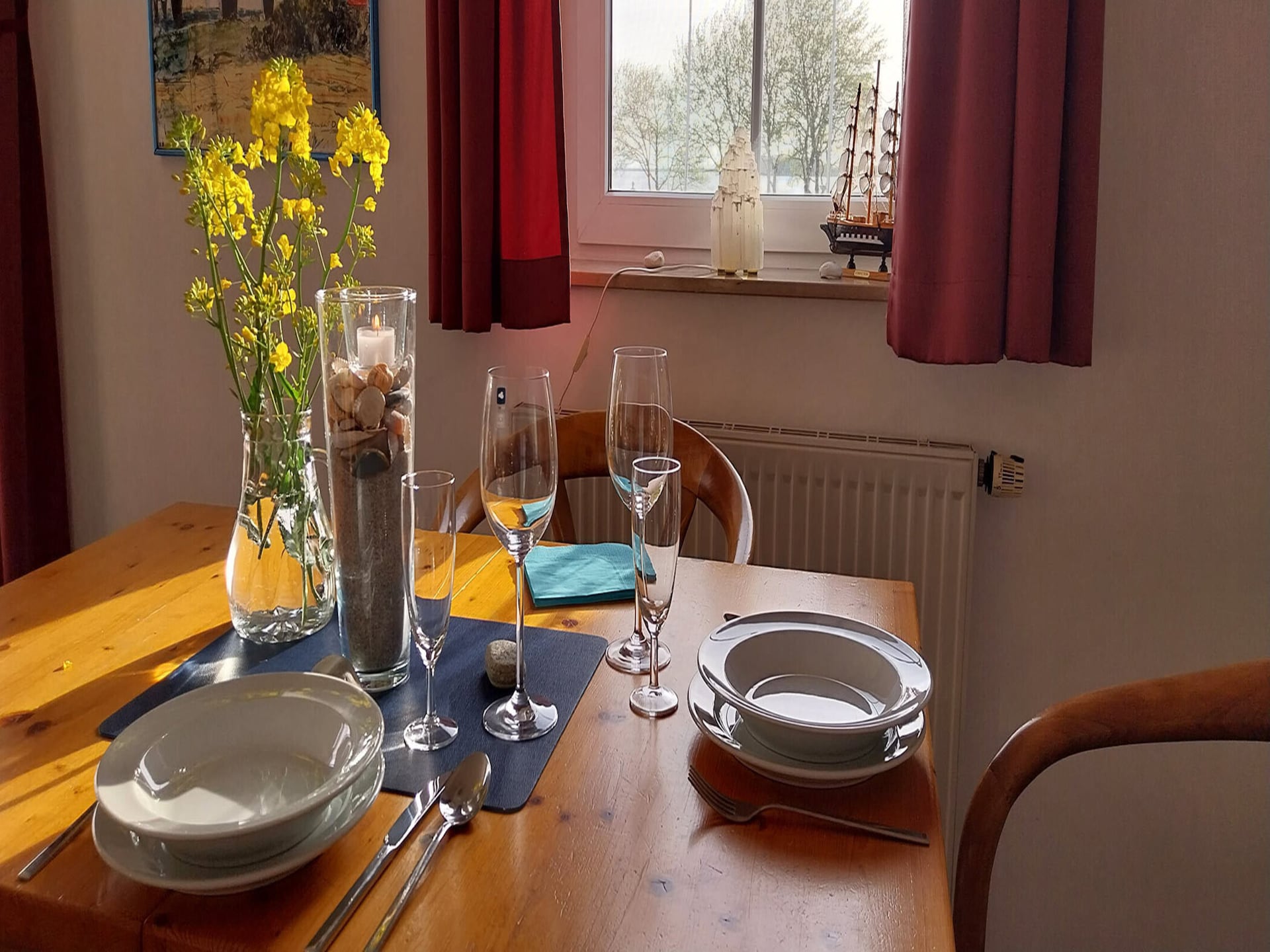 4-persoons appartement aan zee in Orth met uitzicht op de haven - foto 3