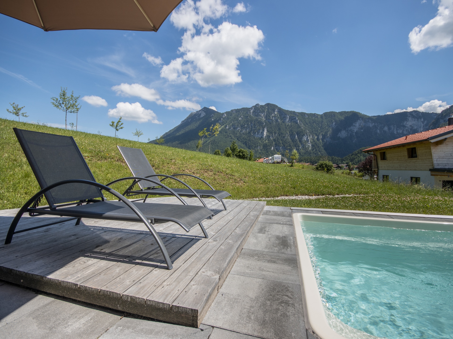 Chalet Gamsknogel Inzell met privézwembad aan de piste - foto 46