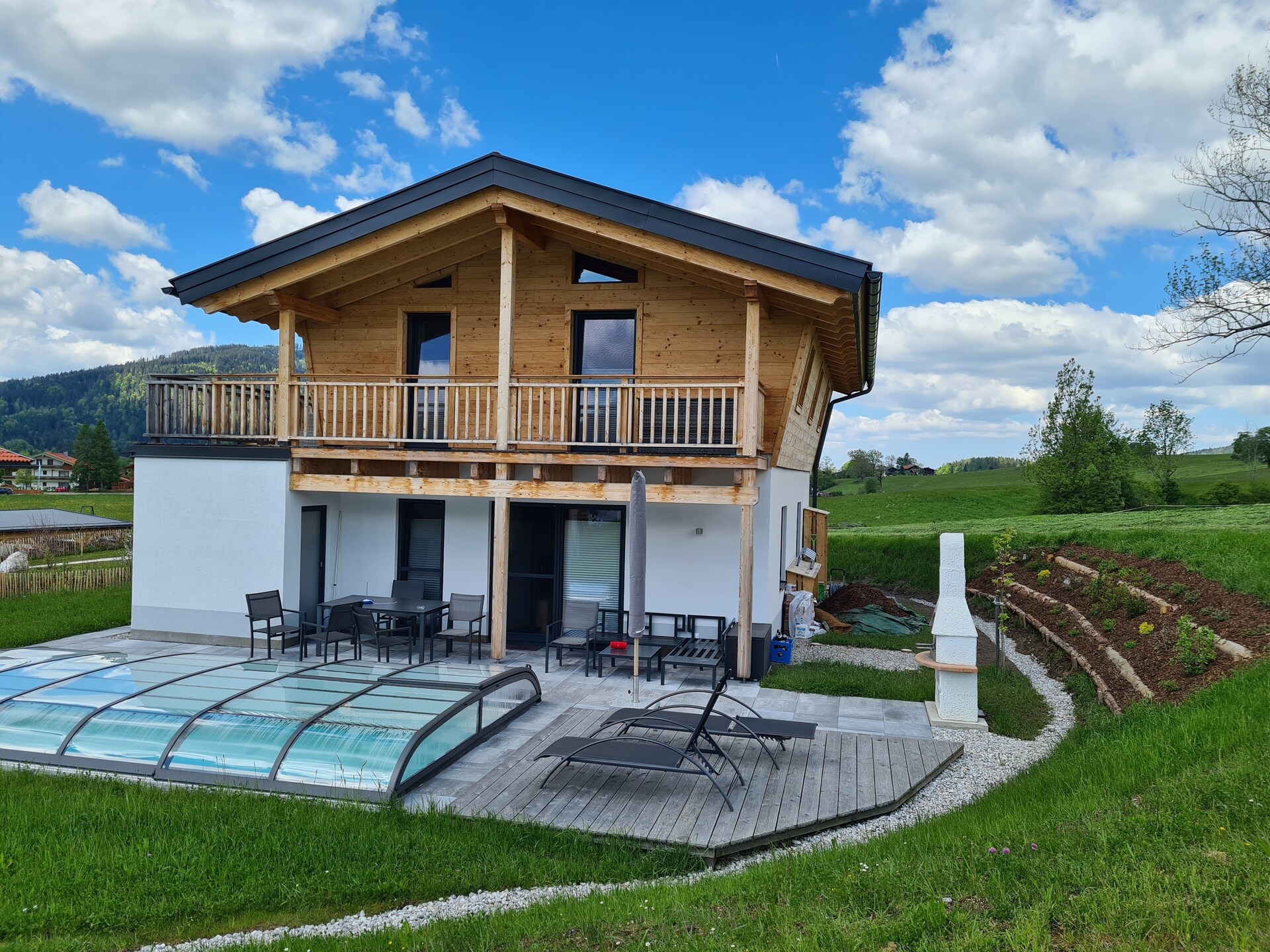 Chalet Gamsknogel Inzell met privézwembad aan de piste - foto 3