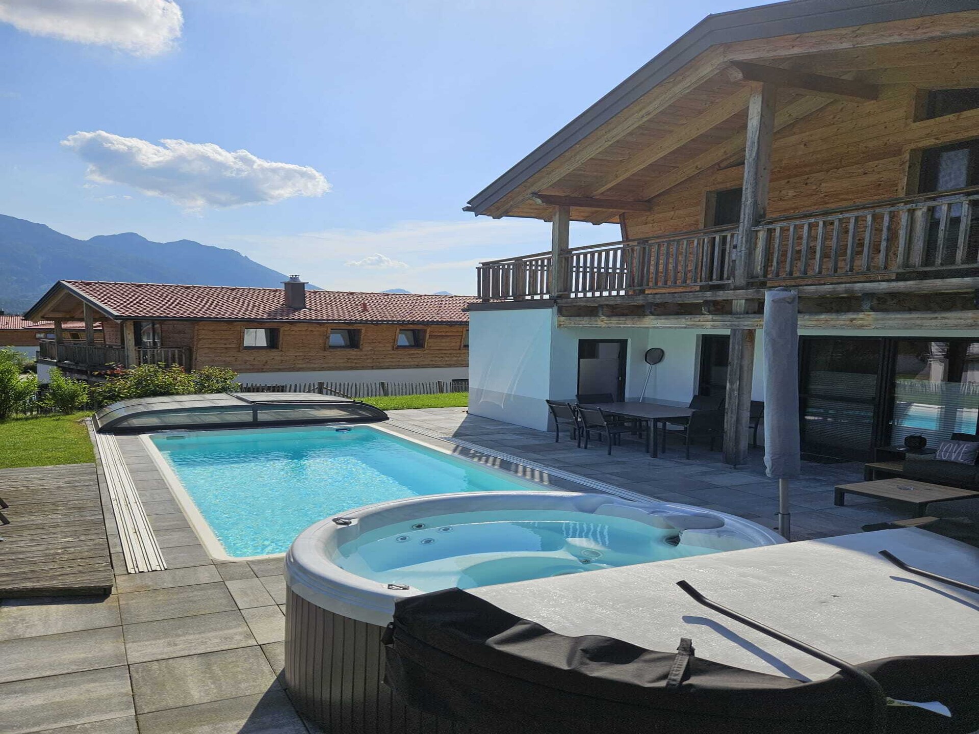 Chalet Gamsknogel Inzell met privézwembad aan de piste - foto 2