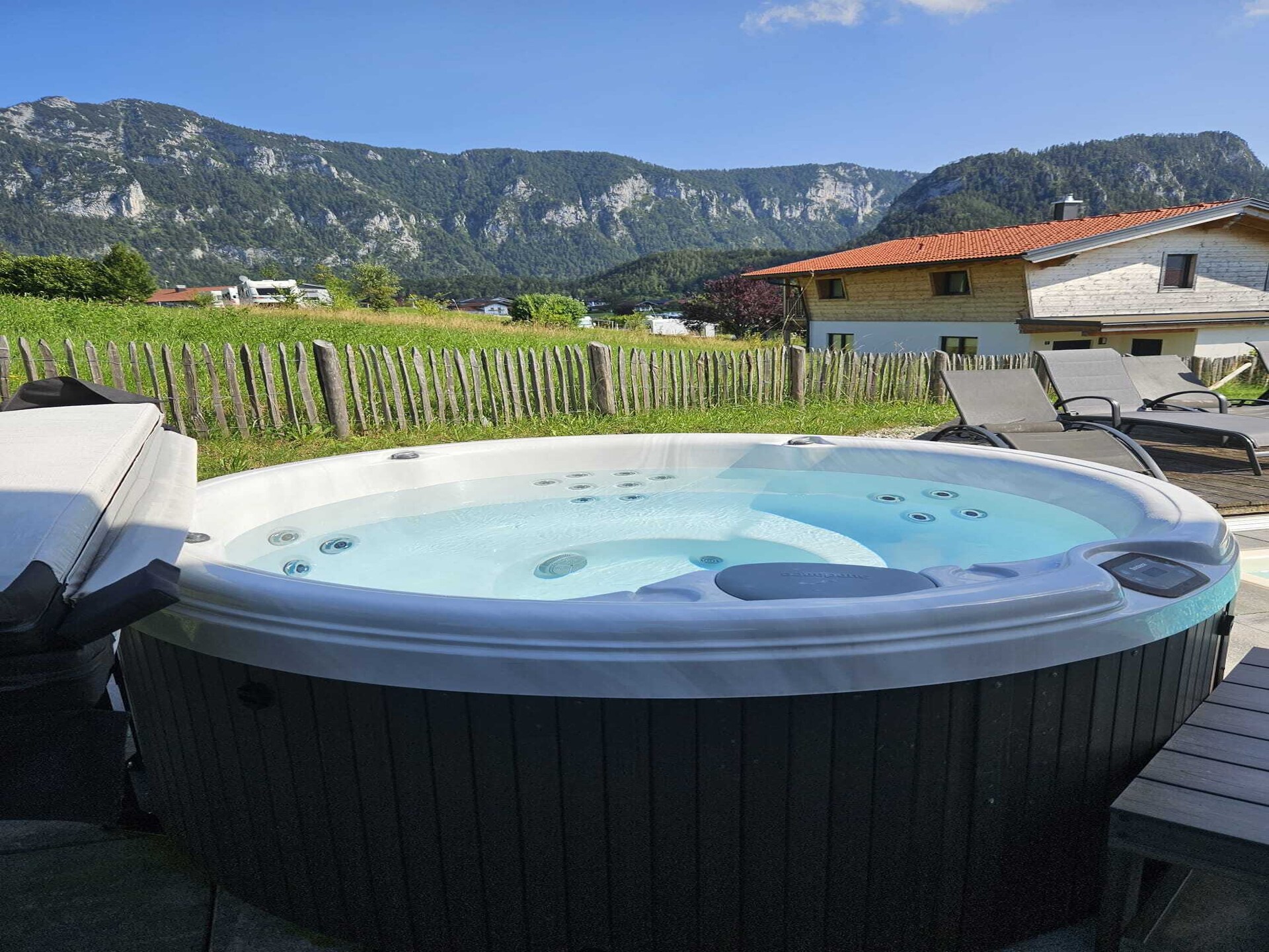 Chalet Gamsknogel Inzell met privézwembad aan de piste - foto 8