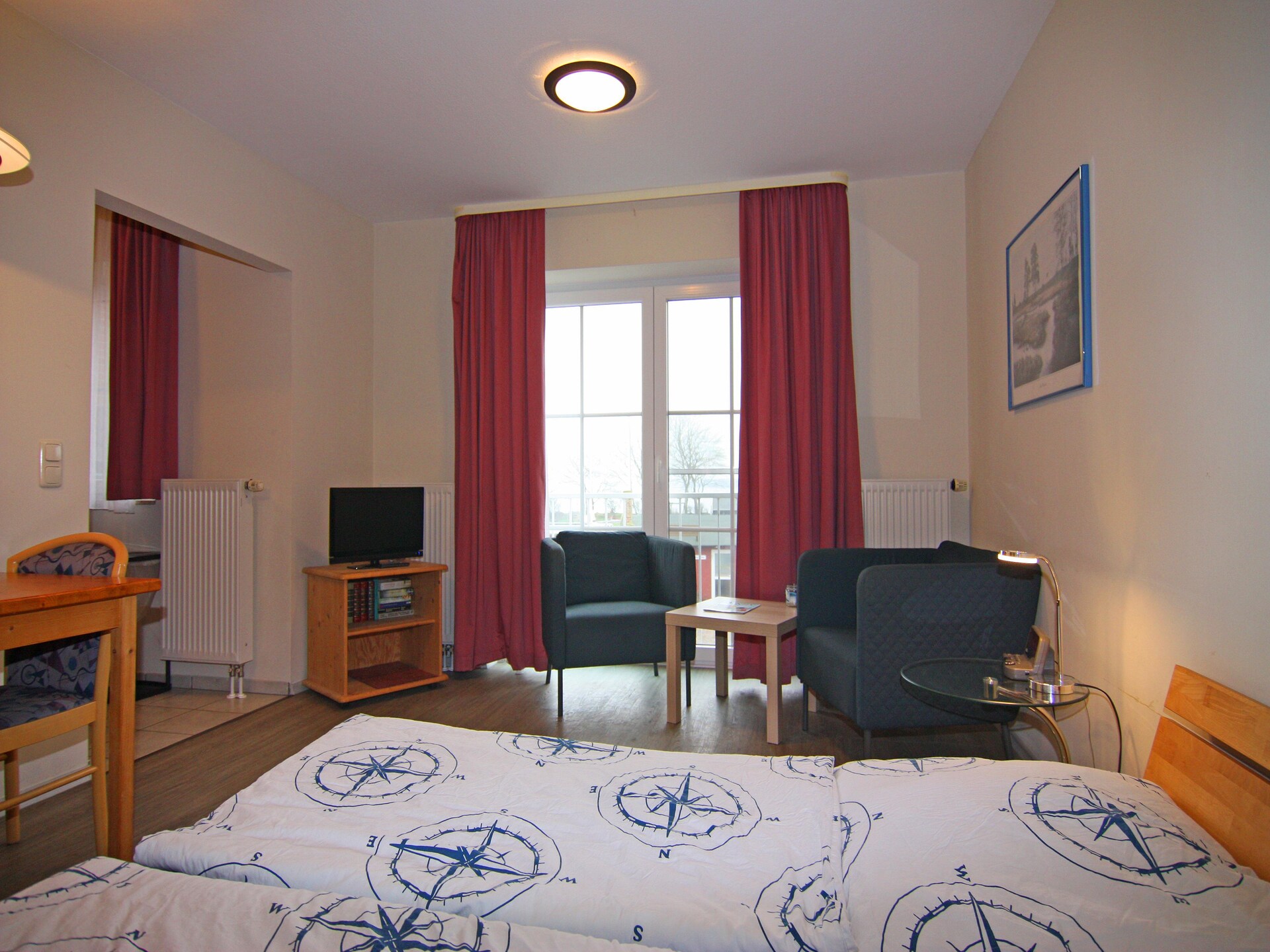 Studio met uitzicht op jachthaven en vuurtoren in Orth, Fehmarn - foto 12