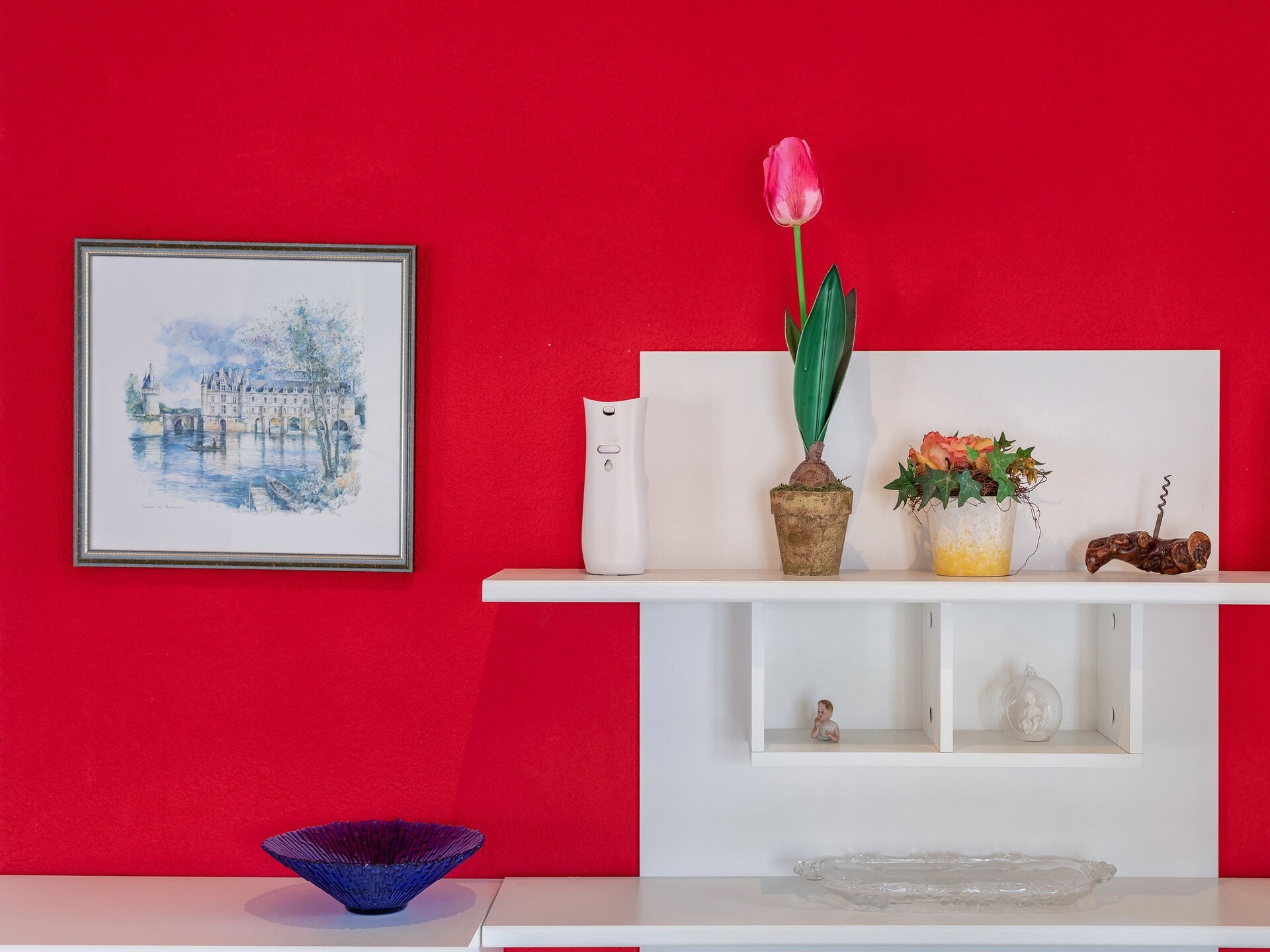 Gedurfd rood-zwart appartement bij kasteel Altshausen - foto 38