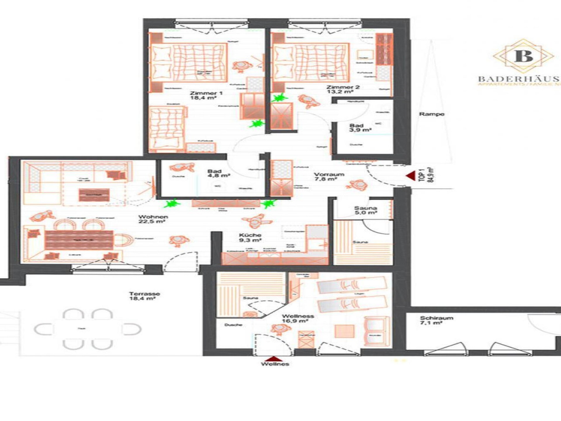 Bergchic appartement met sauna in het hart van Bramberg - foto 29