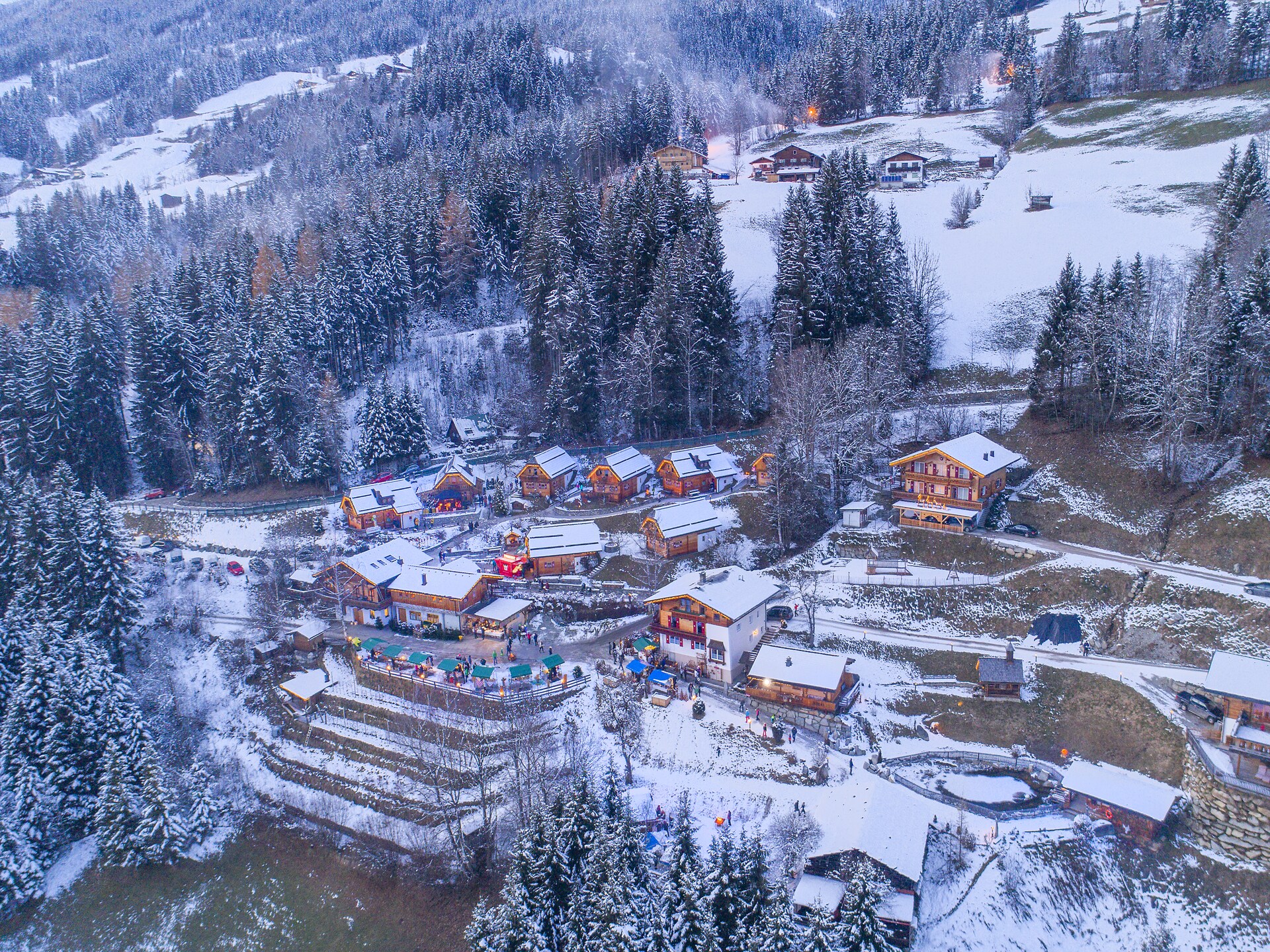 Vrijstaand chalet voor 4 aan de bosrand bij Neukirchen met zwembad - foto 11