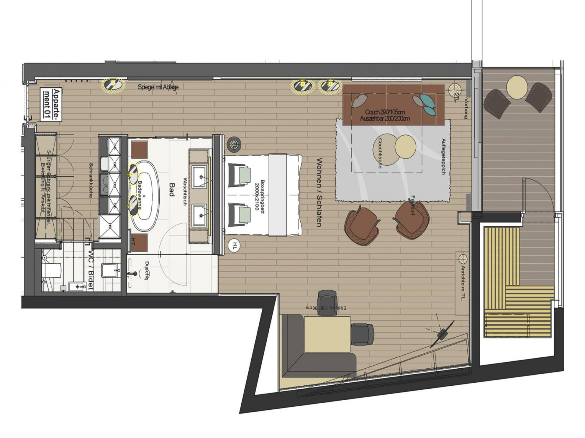 Amethyst loft: sauna op het balkon direct aan de piste in Kaltenbach - foto 6