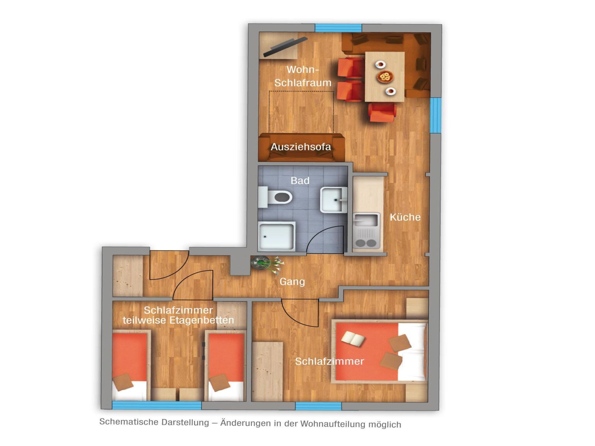 Zonnig appartement voor 4 in Mathon, Ischgl met bergzicht - foto 10