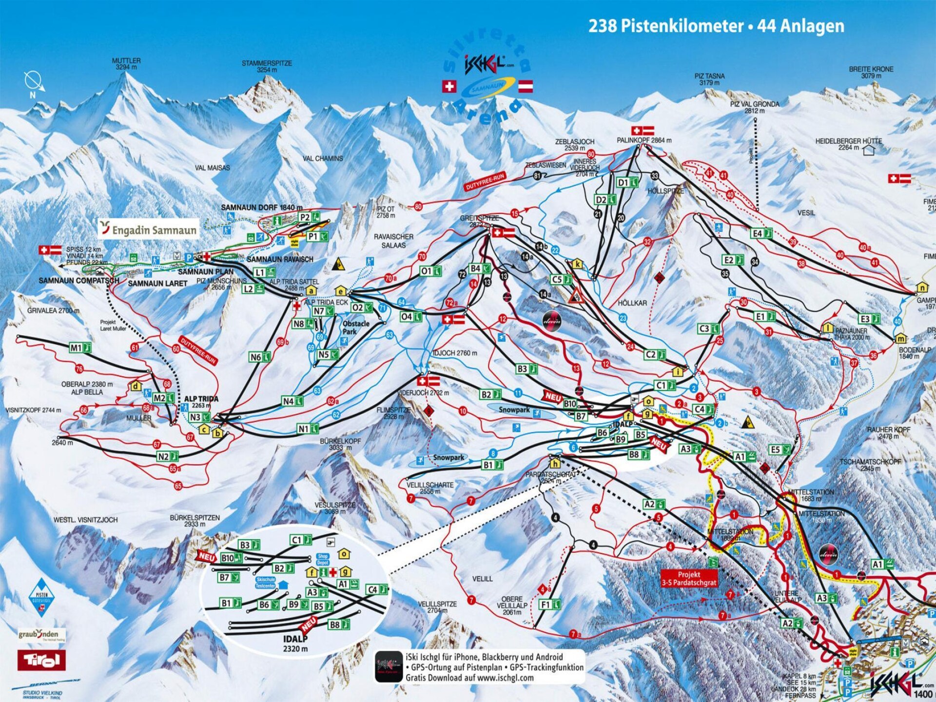 Zonnig appartement voor 6 aan de piste in Mathon bij Ischgl - foto 10