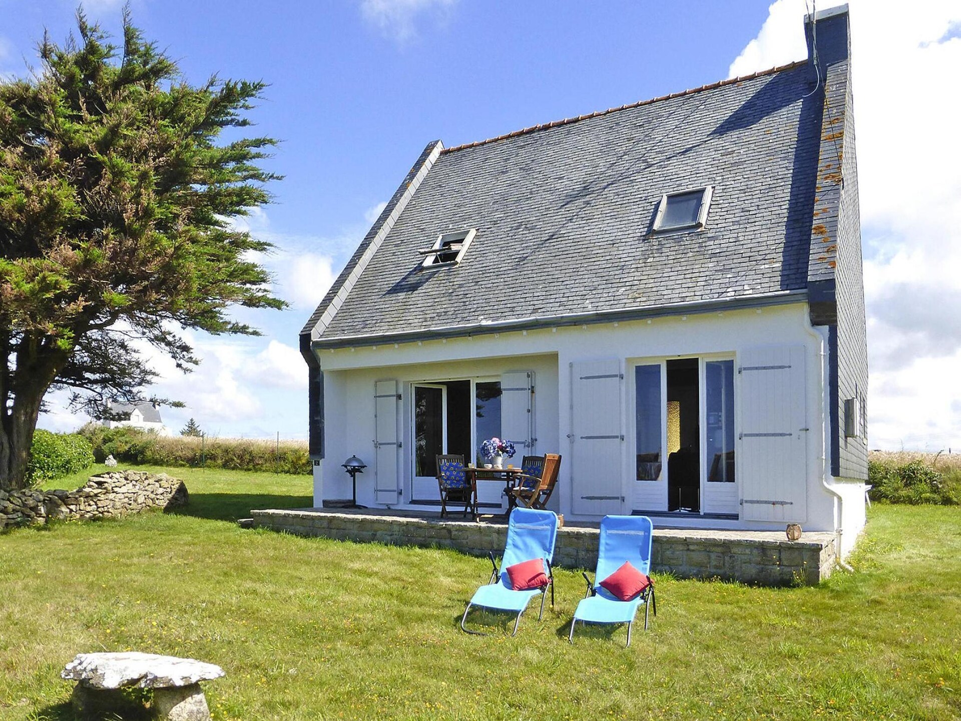 Vrijstaand vakantiehuis in Plozévet met zeezicht op 400 meter van strand - foto 13