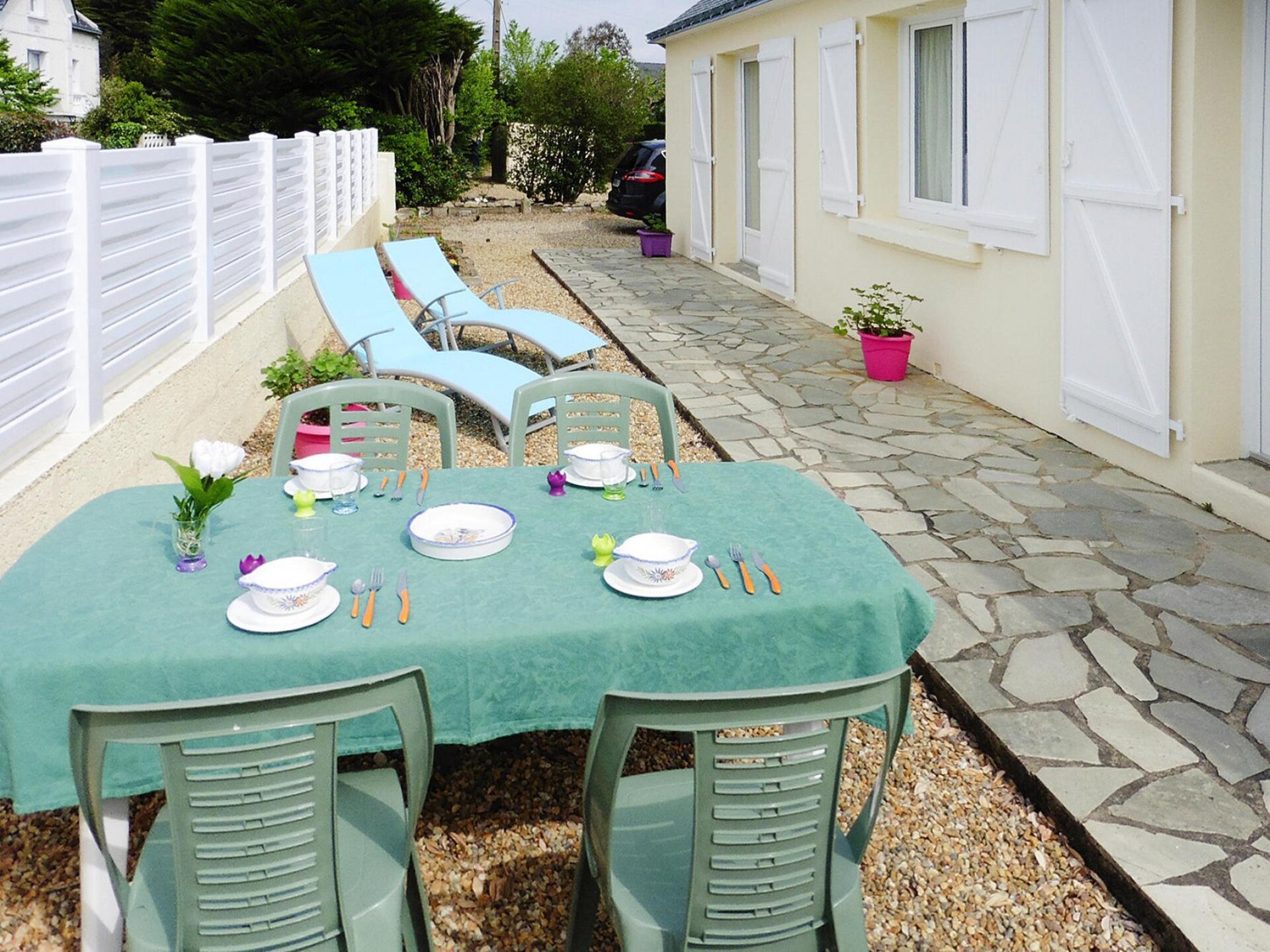 Vrijstaand vakantiehuis aan de golfbaan, op 700m van het strand in St. Gildas-de-Rhuys - foto 17