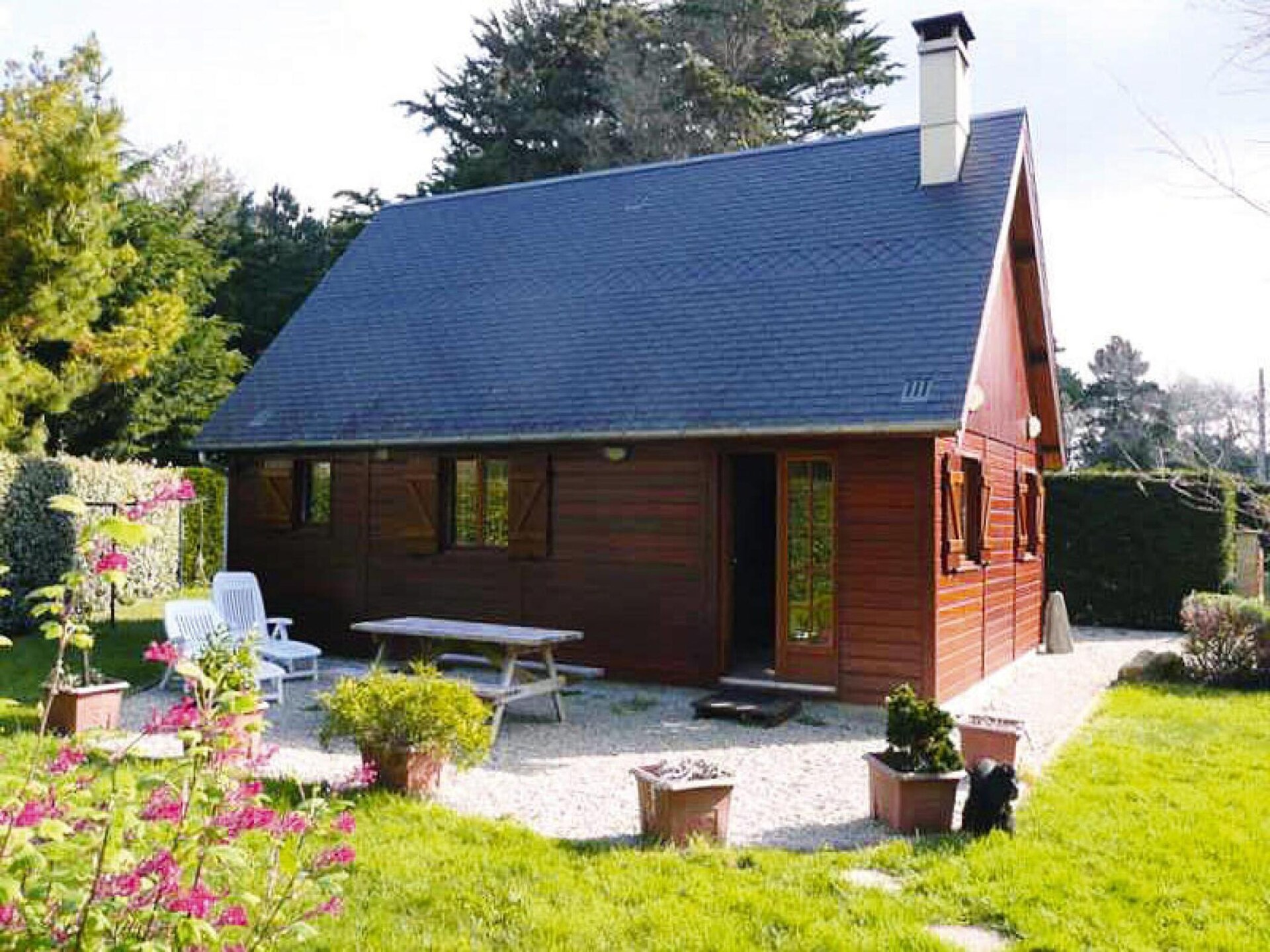Vrijstaand houten vakantiehuis op 150m van het strand in Denneville - foto 2