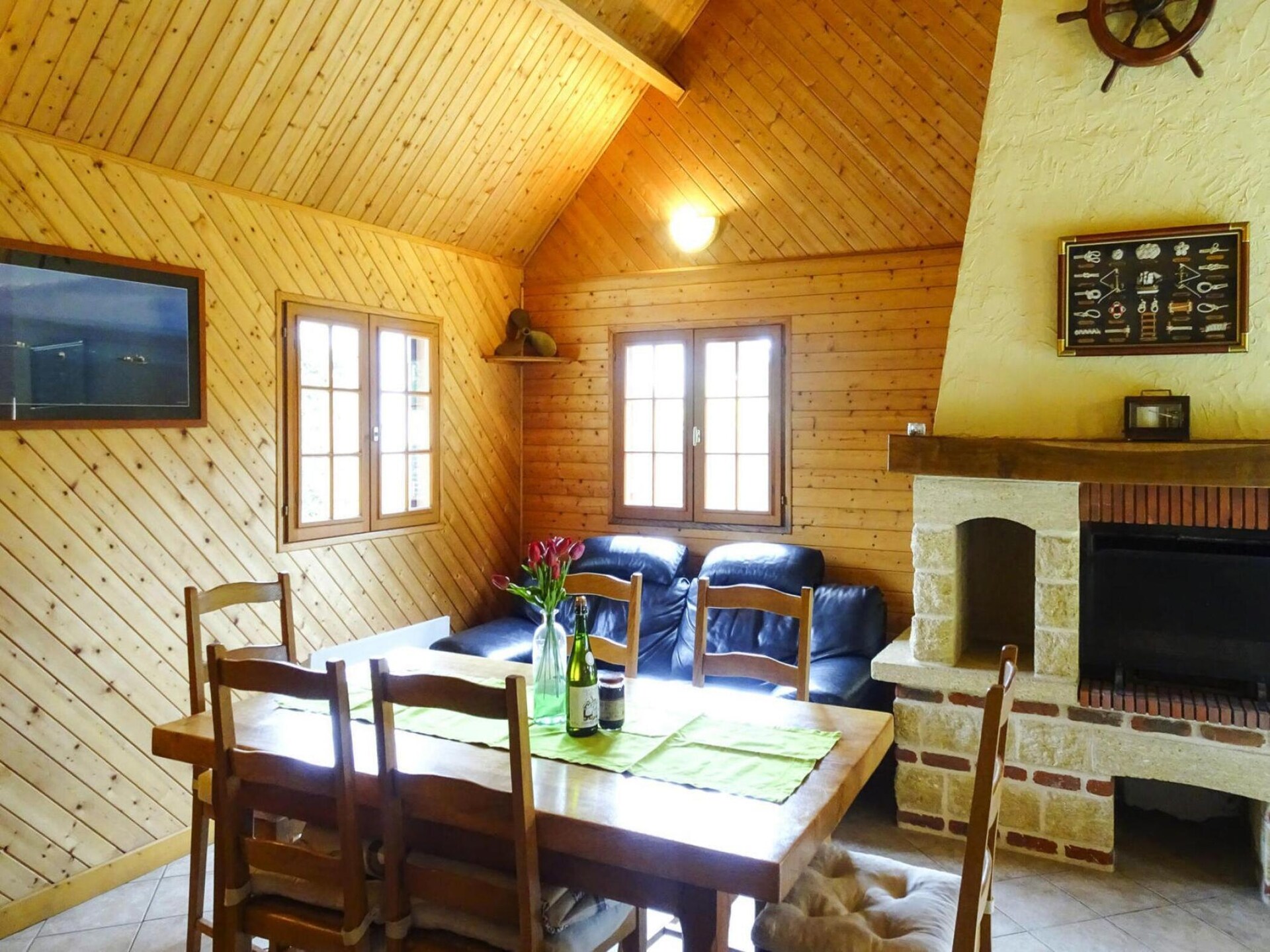 Vrijstaand houten vakantiehuis op 150m van het strand in Denneville - foto 7