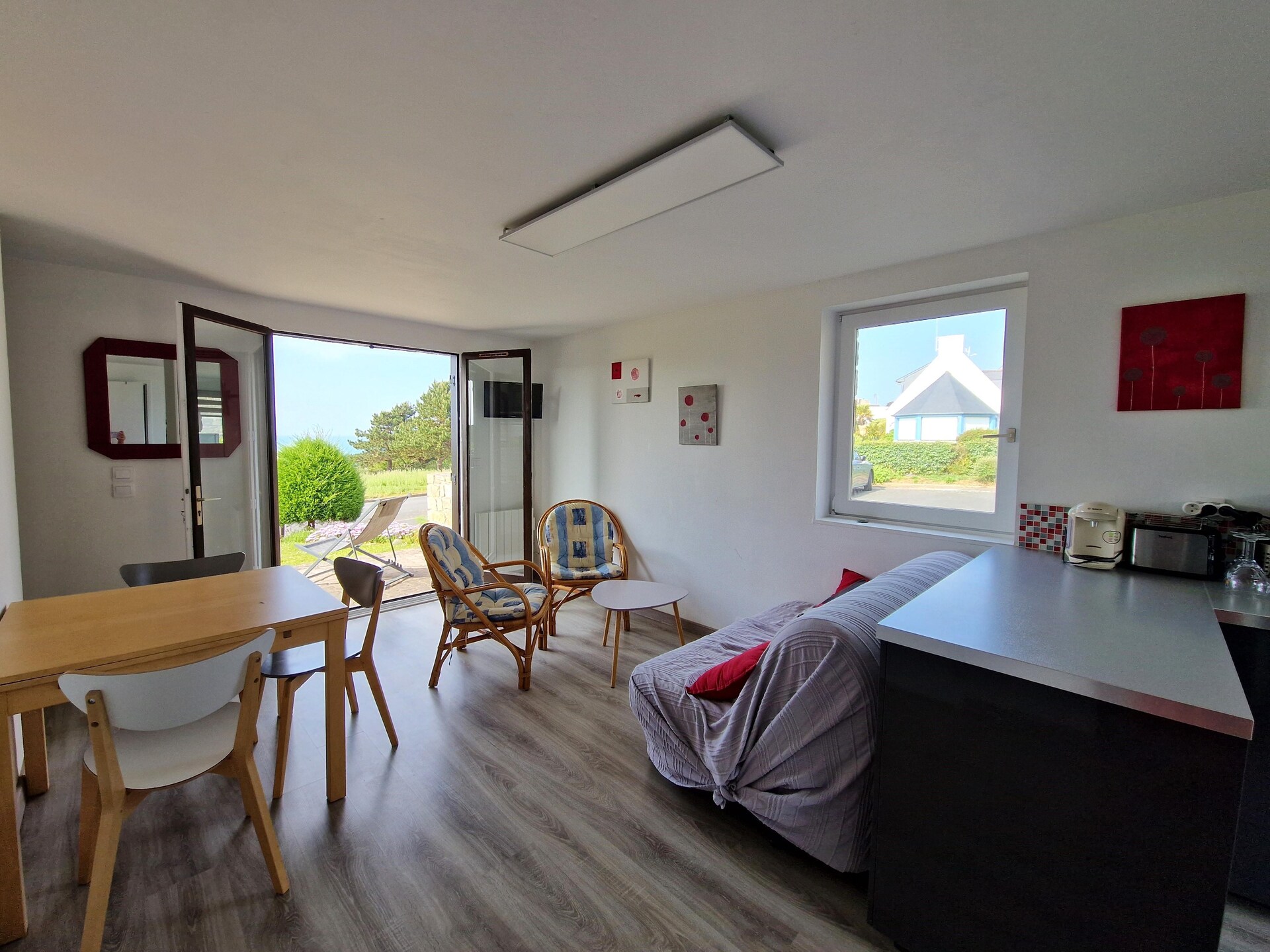 Zonovergoten vakantiehuis met zeezicht op 250 meter van strand Pléneuf-Val-André - foto 4