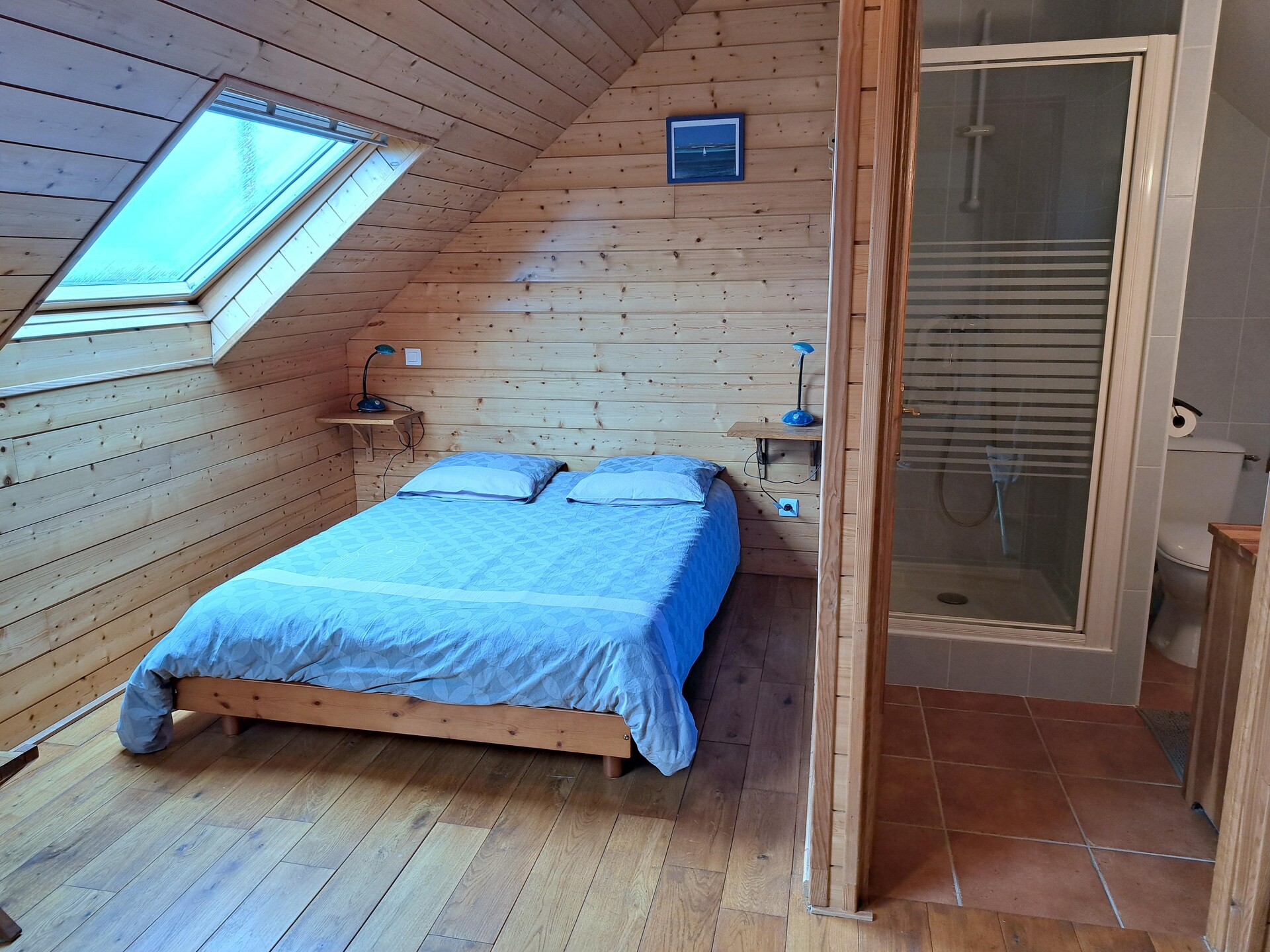 Steenhuis met dakterras en zeezicht op 400m van het strand in Cléder - foto 14