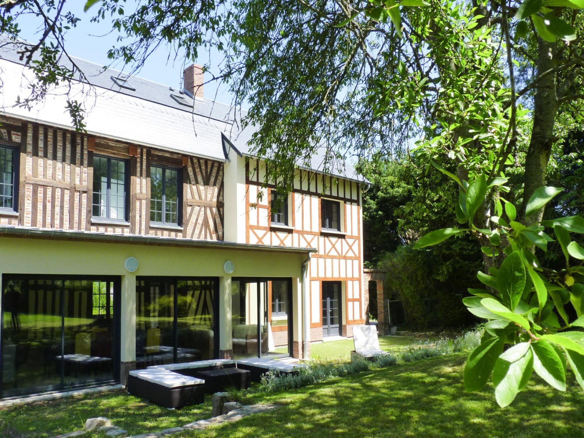 Authentiek Normandisch herenhuis voor 12 personen aan golfbaan bij de Somme - foto 1