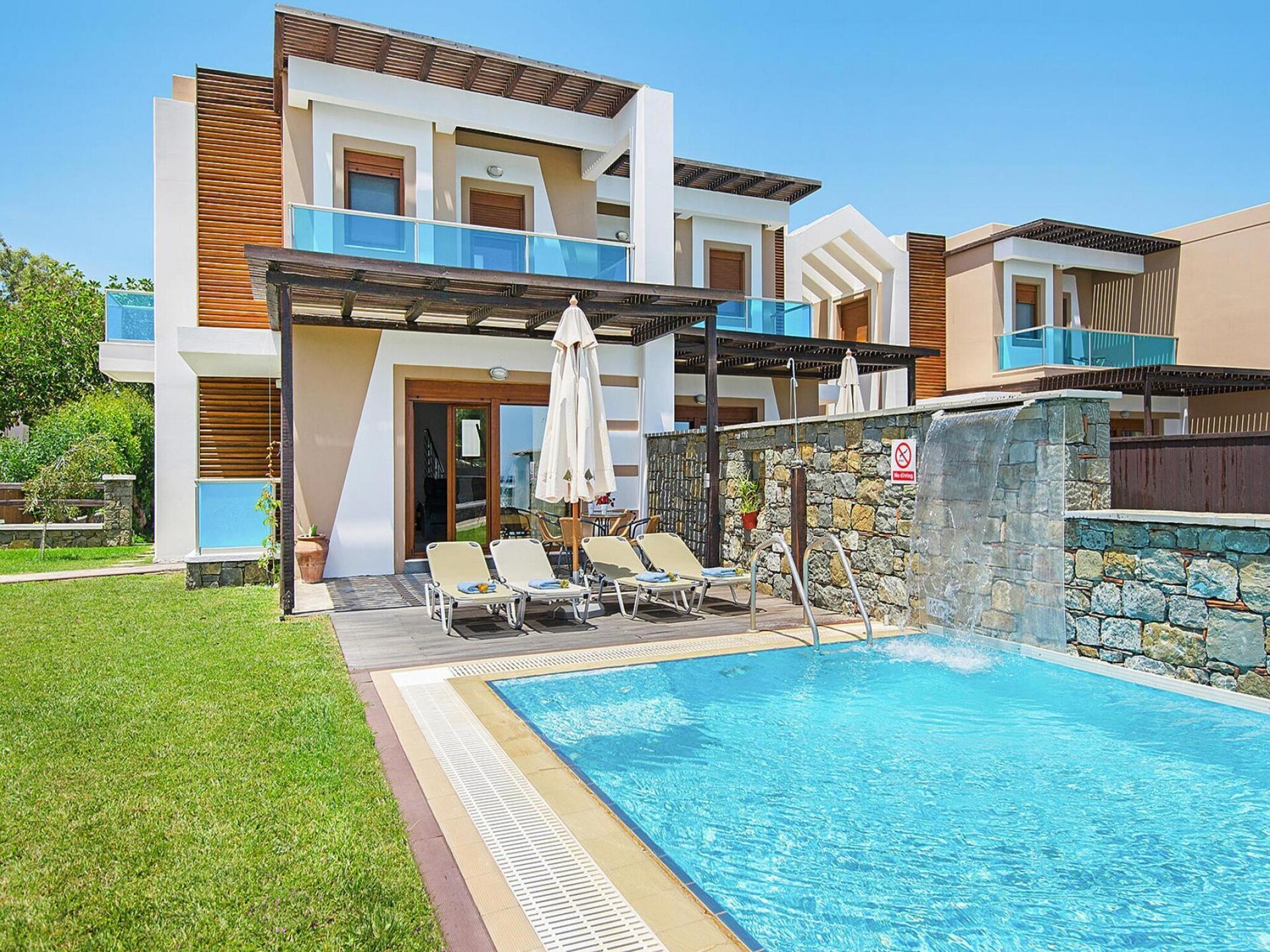 Villa Alia: Zeezicht & privézwembad op 40m van het strand van Kiotari - foto 12