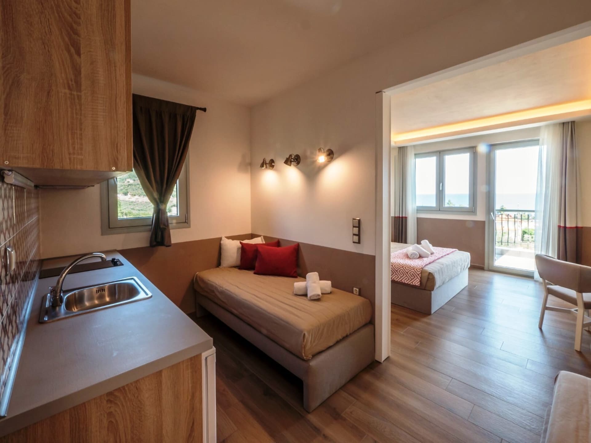 Op 300 m van het strand: Modern appartement in Gerakini - foto 11
