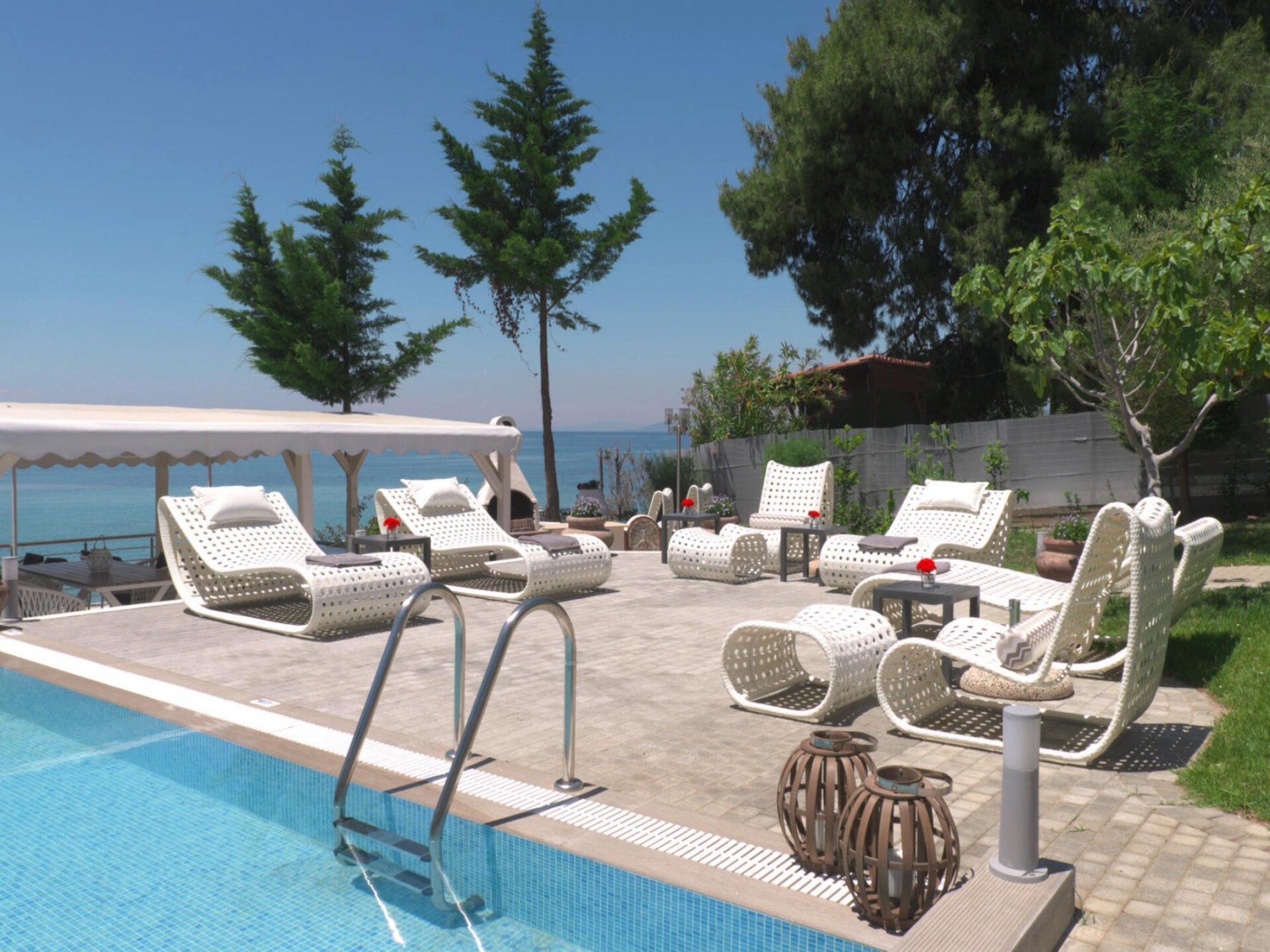 Maisonette aan Elia Beach met zwembad en privéstrand - foto 23