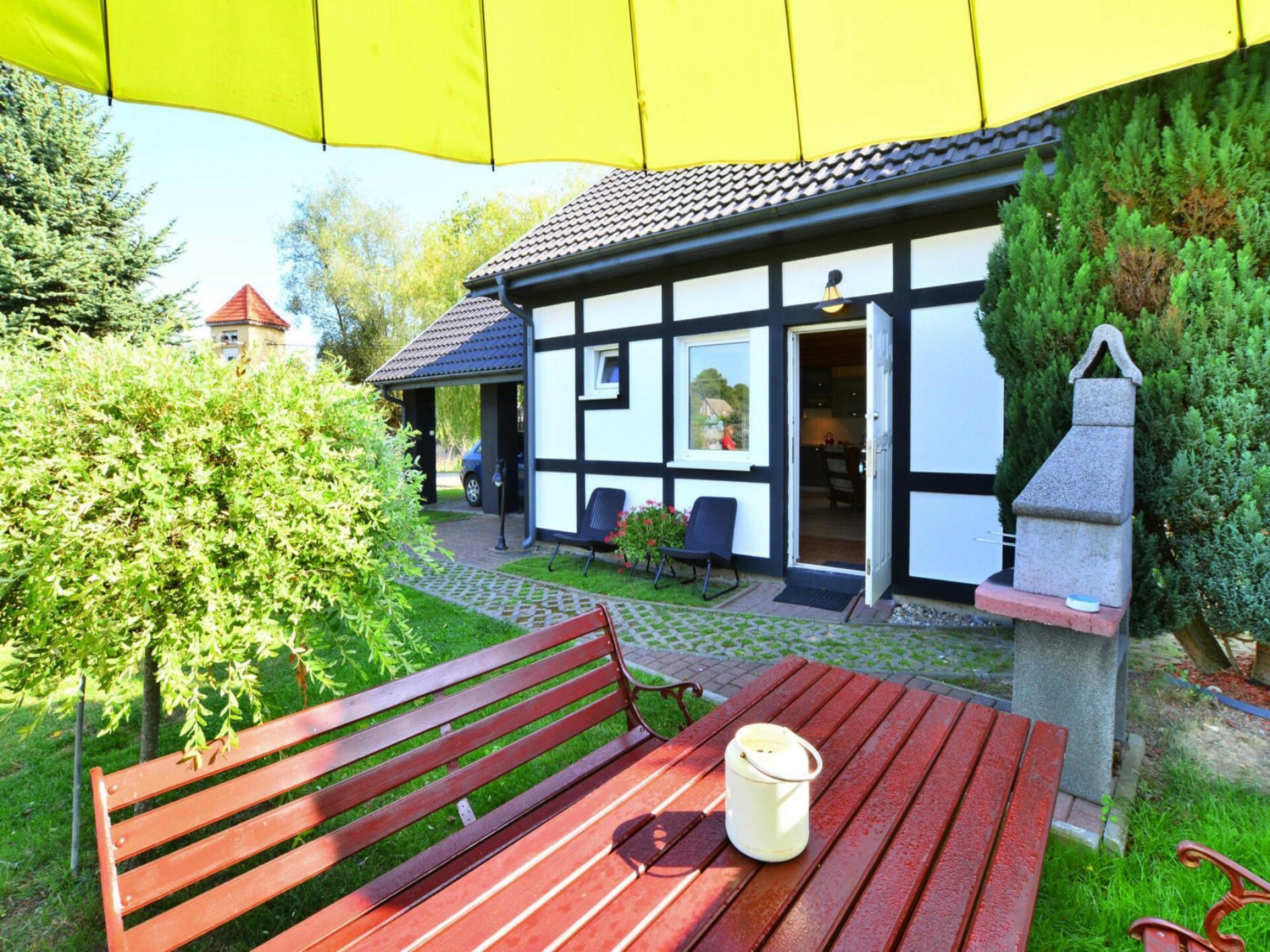 Comfortabel 2-laags vakantiehuis voor 6 personen bij het Wickomeer in Łącko - foto 11