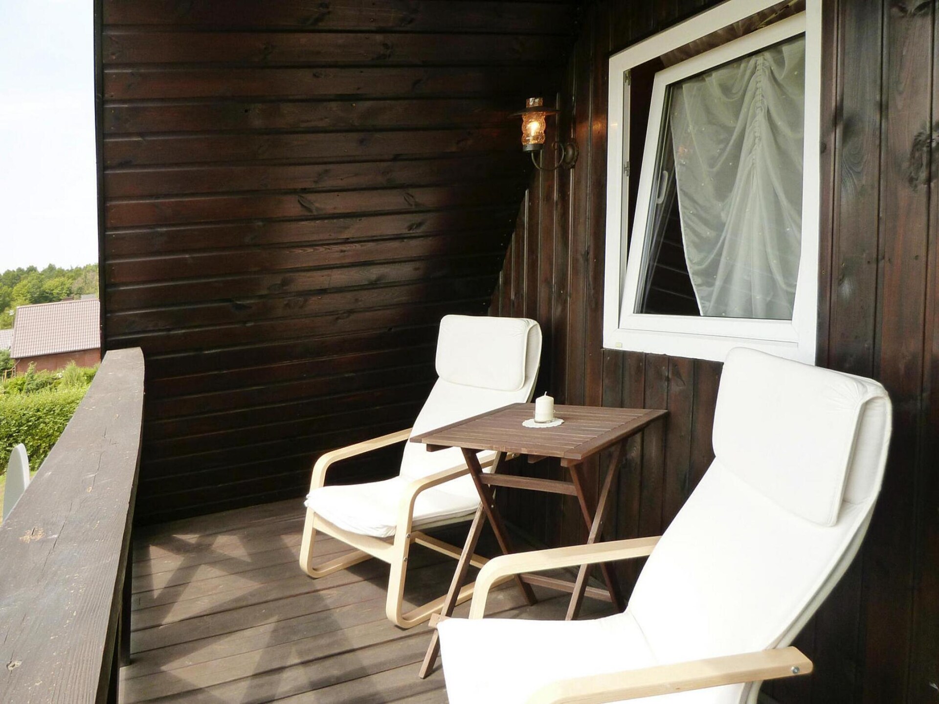Knus houten vakantiehuis met open haard en tuin nabij meer in Dobrogoszcz - foto 12