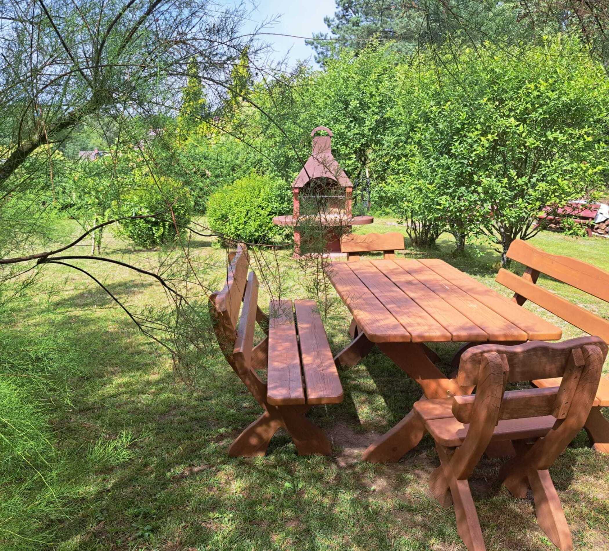 Knus houten vakantiehuis met open haard en tuin nabij meer in Dobrogoszcz - foto 3