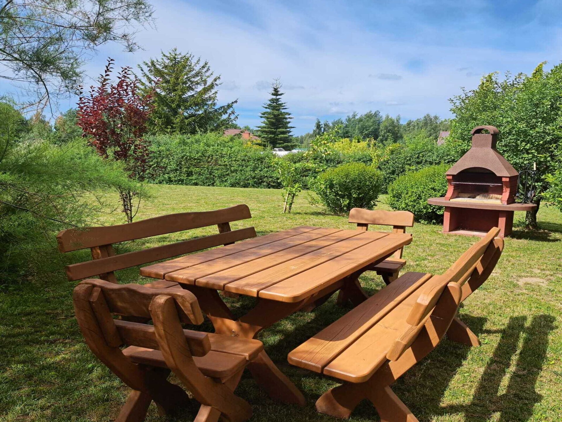 Knus houten vakantiehuis met open haard en tuin nabij meer in Dobrogoszcz - foto 13