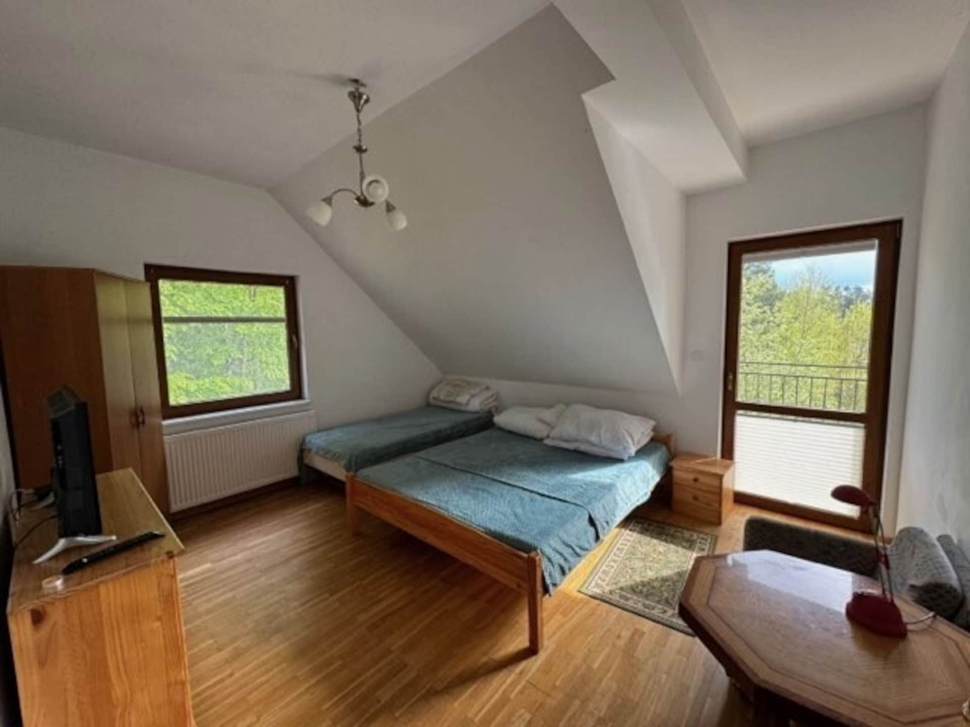 Ruim vakantiehuis voor 8 personen, 150m van het meer in Kretowiny - foto 8