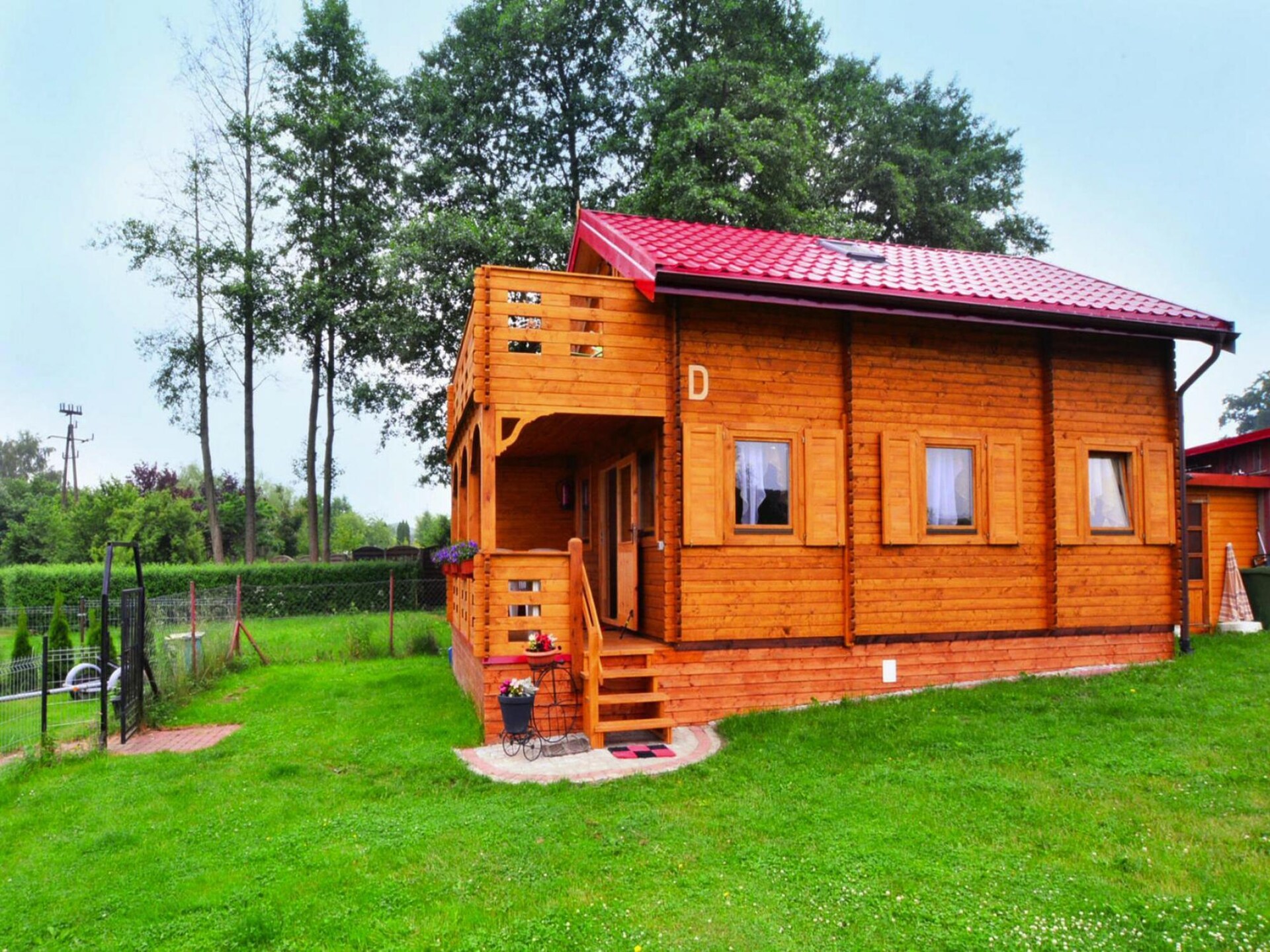 Houten vakantiehuis aan het Ostrowieckiemeer met privéstrand - foto 34