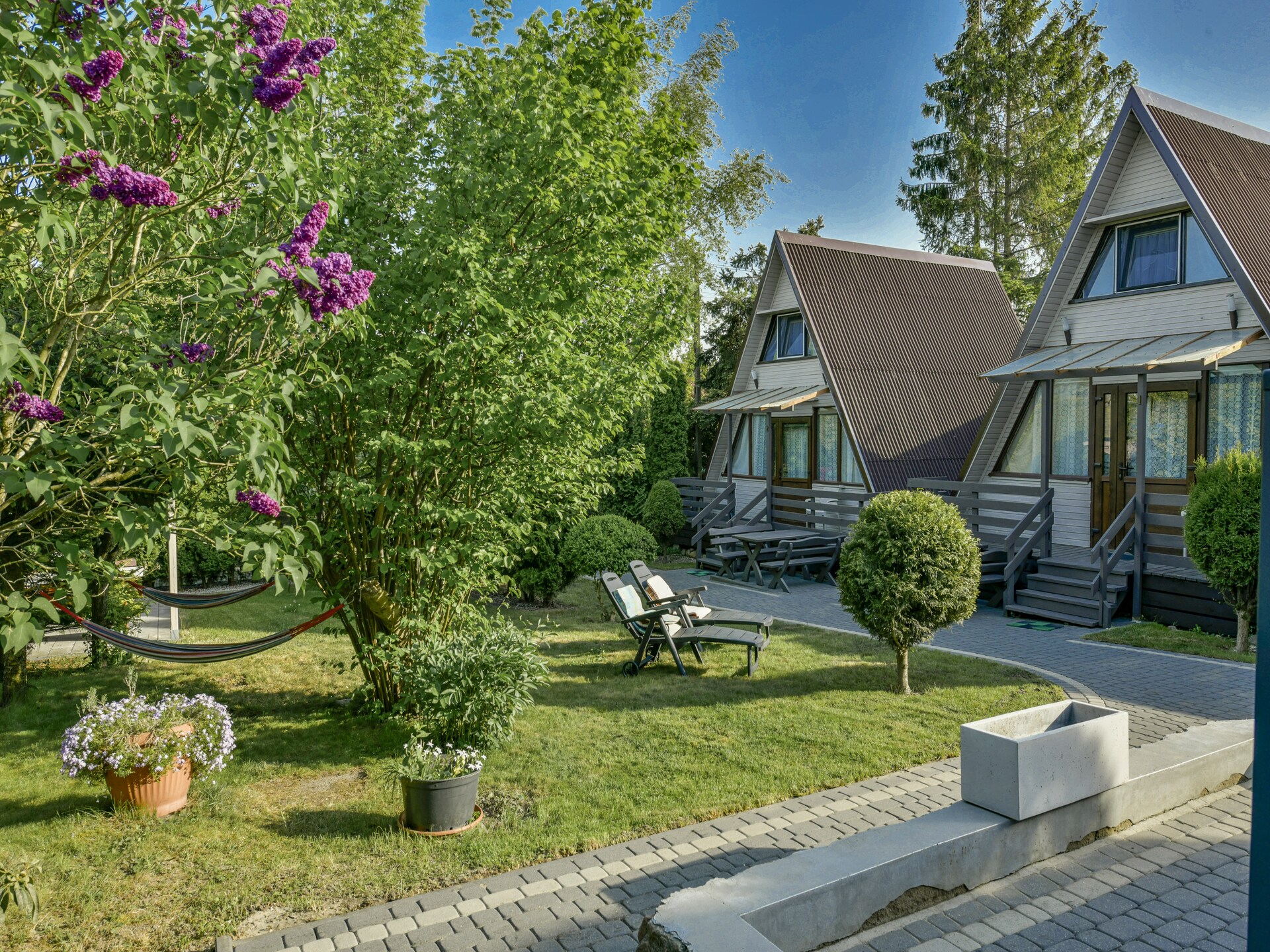 Houten vakantiehuis voor 5 in bosrijk resort bij strand Kołobrzeg - foto 18