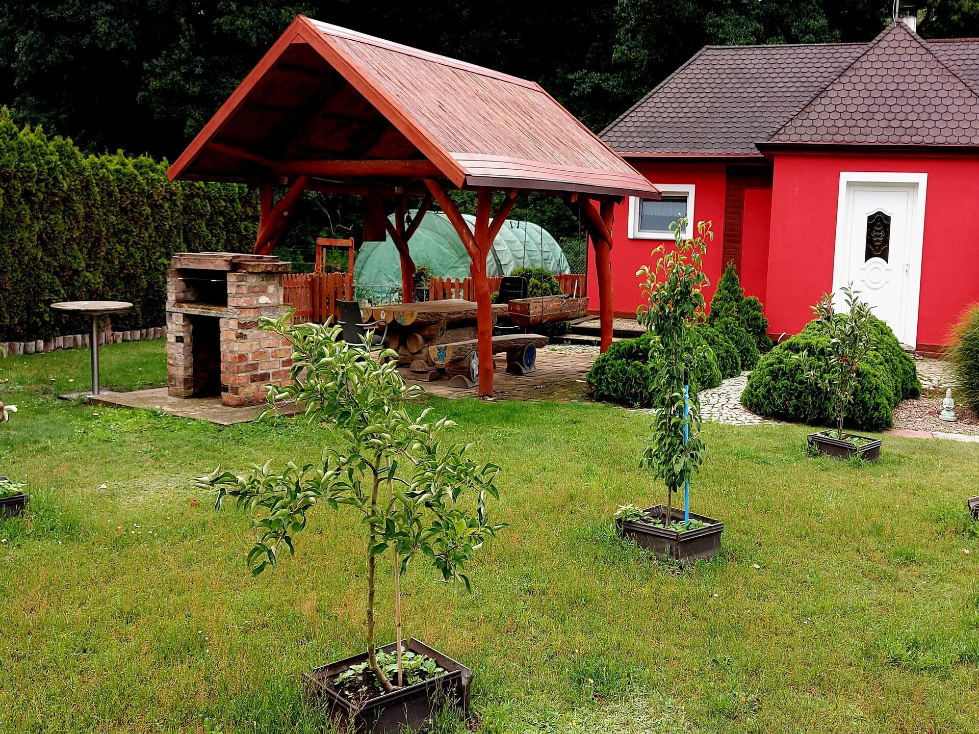 Knus vrijstaand vakantiehuis met tuin op 450m van het meer in Nowe Warpno - foto 16