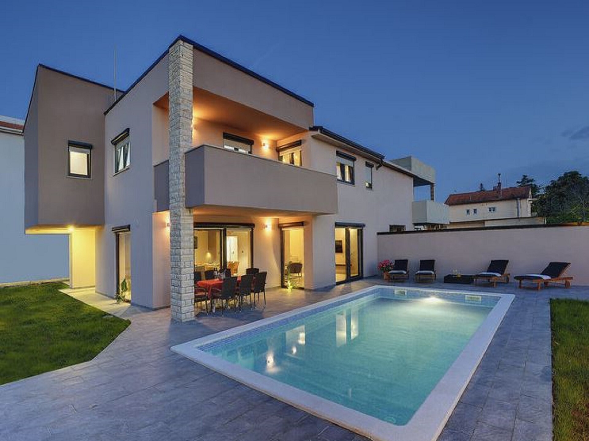Villa Nika in Valbandon: privézwembad, 4 slaapkamers, vlakbij zee - foto 10