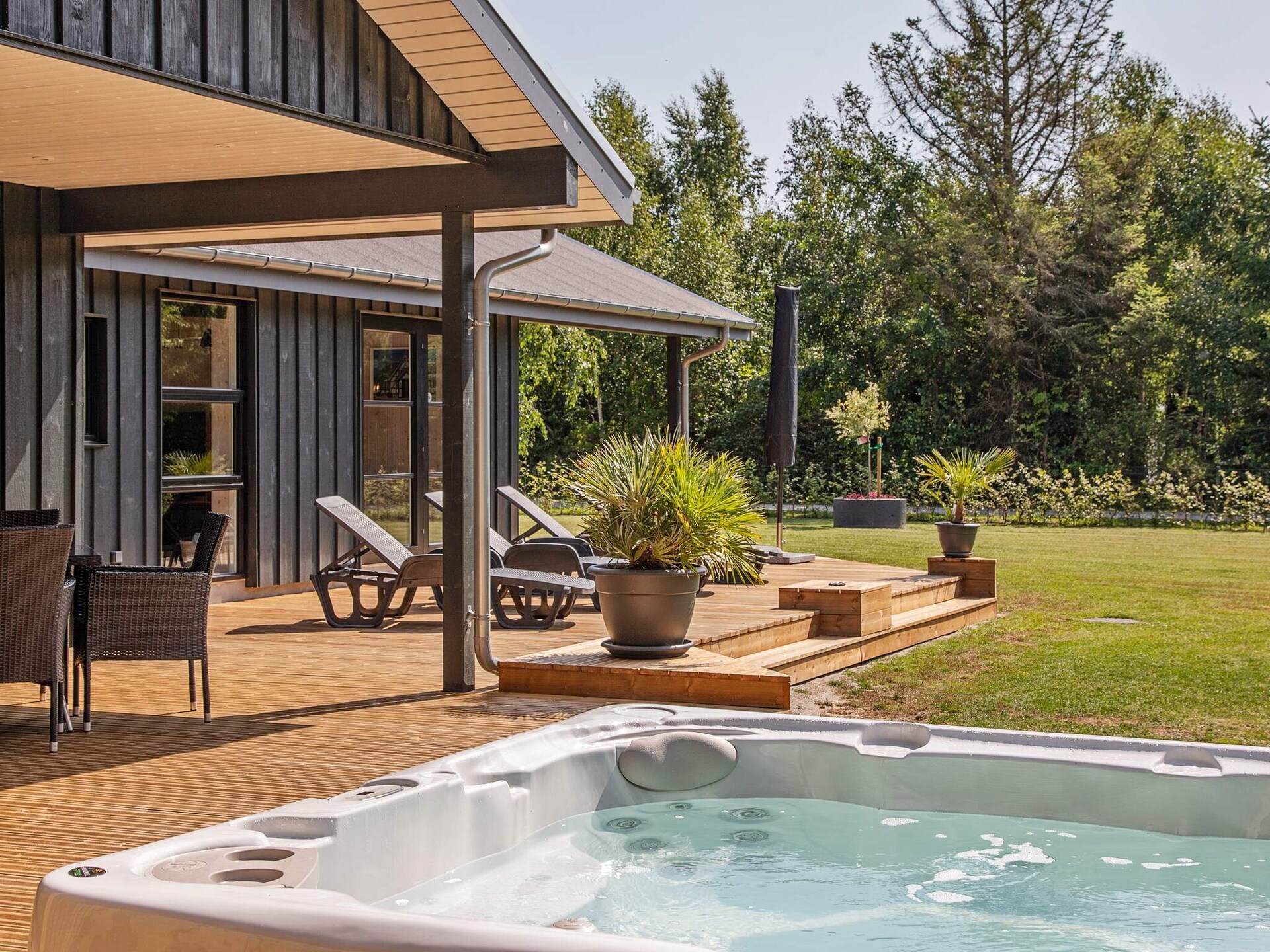 Op 600 m van zee: Modern vakantiehuis in Væggerløse met whirlpool - foto 21