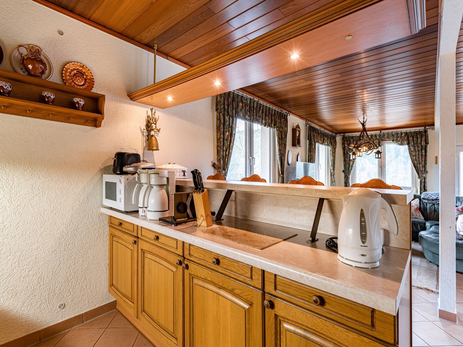 Ferienhaus Oase: Luxe houten vakantiehuis met panoramisch uitzicht over het Thüringer Woud - foto 11