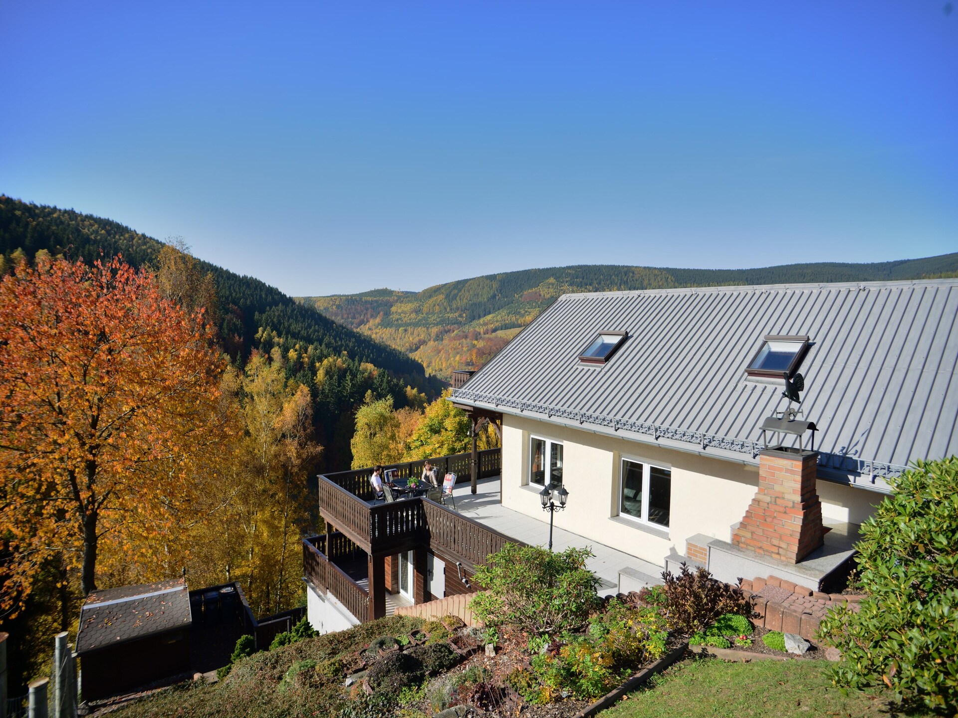 Ferienhaus Oase: Luxe houten vakantiehuis met panoramisch uitzicht over het Thüringer Woud - foto 30
