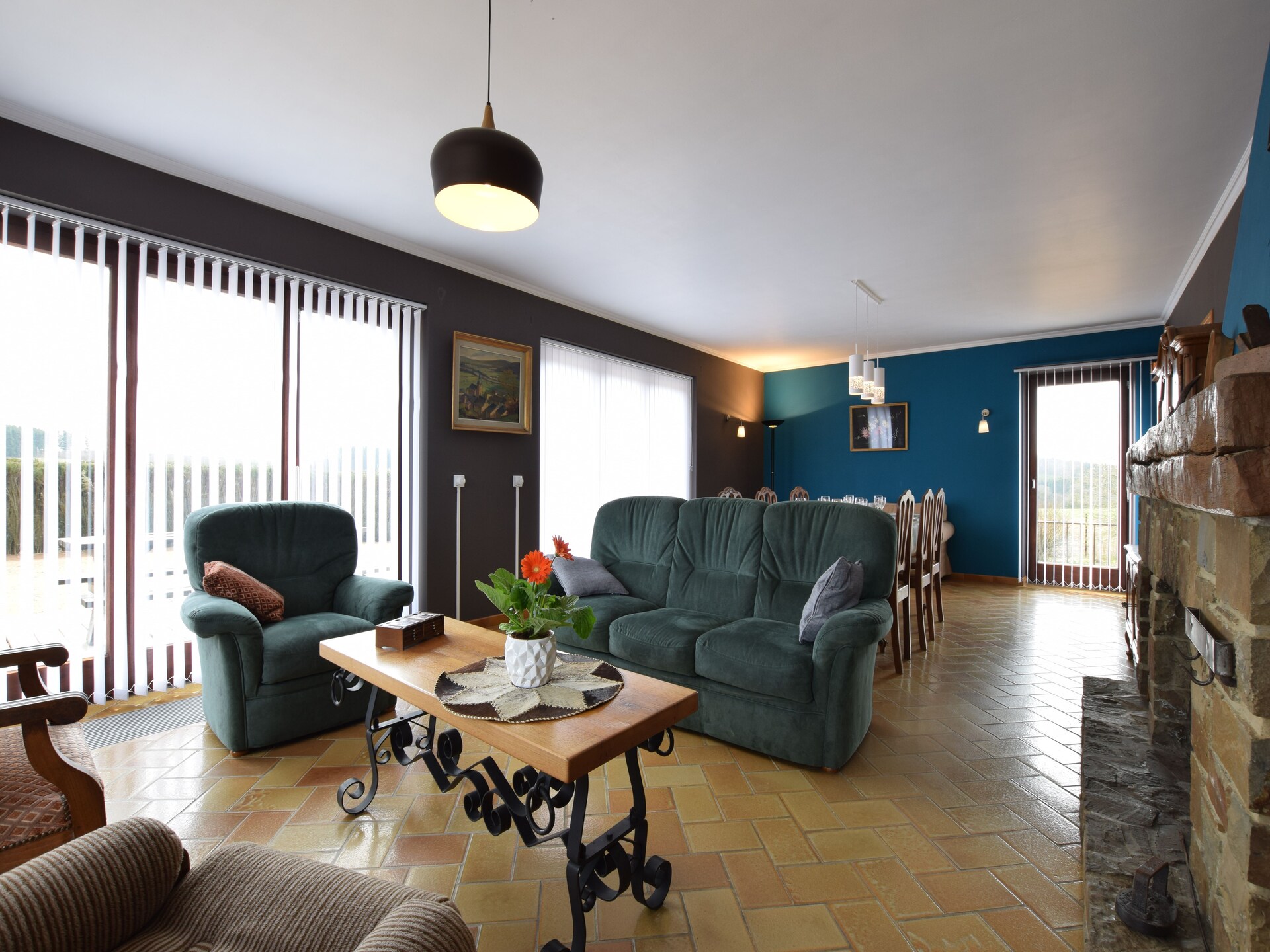 6-persoons vakantiehuis met open haard en tuin in Porcheresse - foto 1