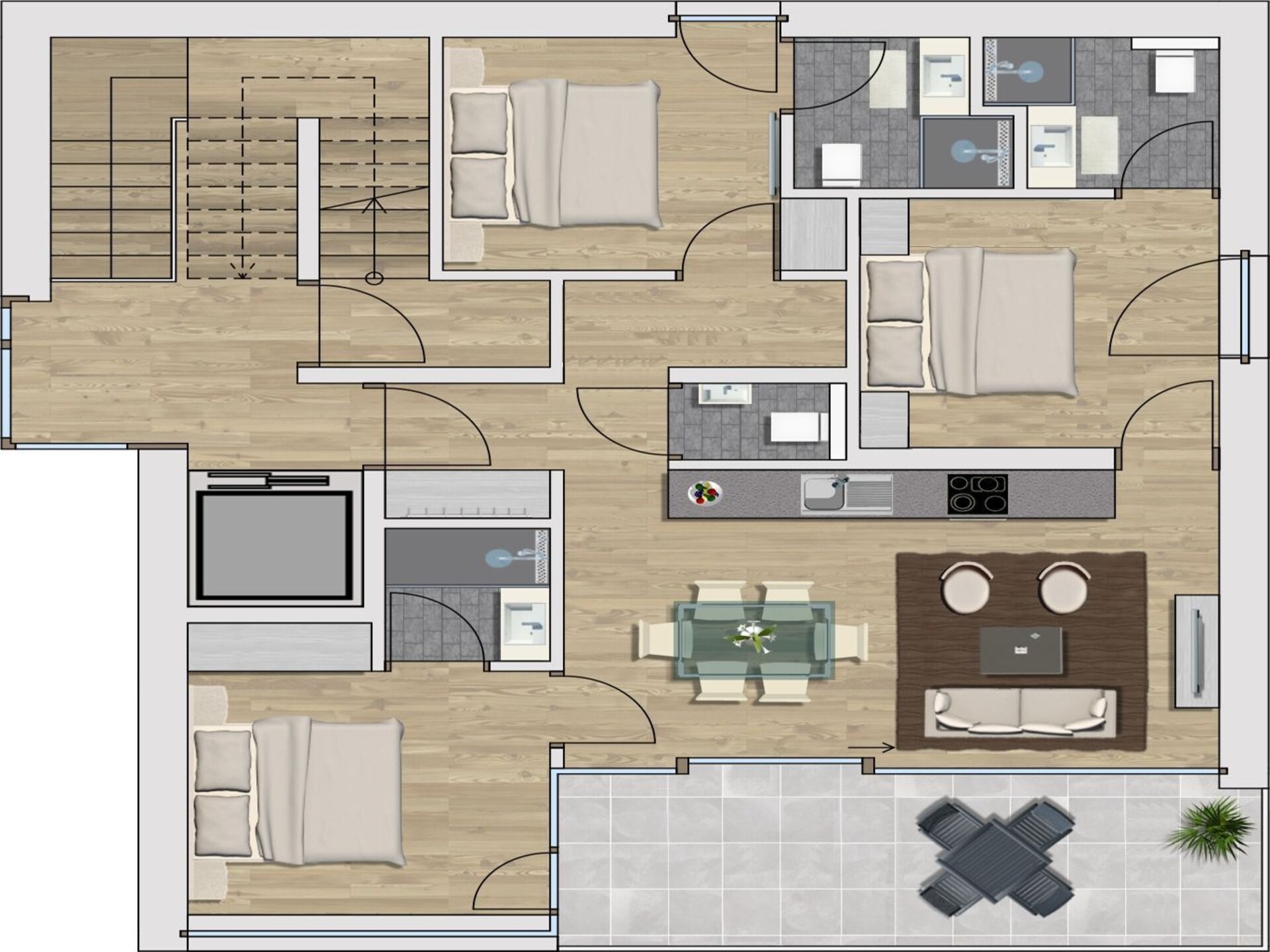 Nieuw appartement met bergzicht, sauna en terras in Bramberg - foto 12