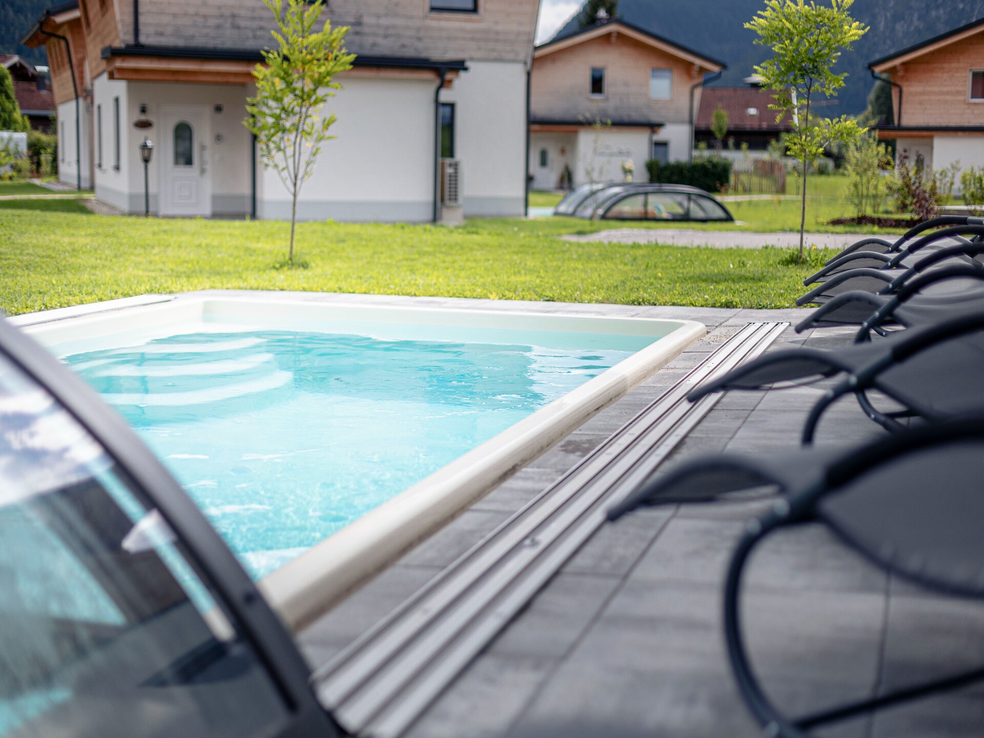 Exclusief chalet in Inzell met privézwembad, sauna en bergzicht voor 8 personen - foto 14