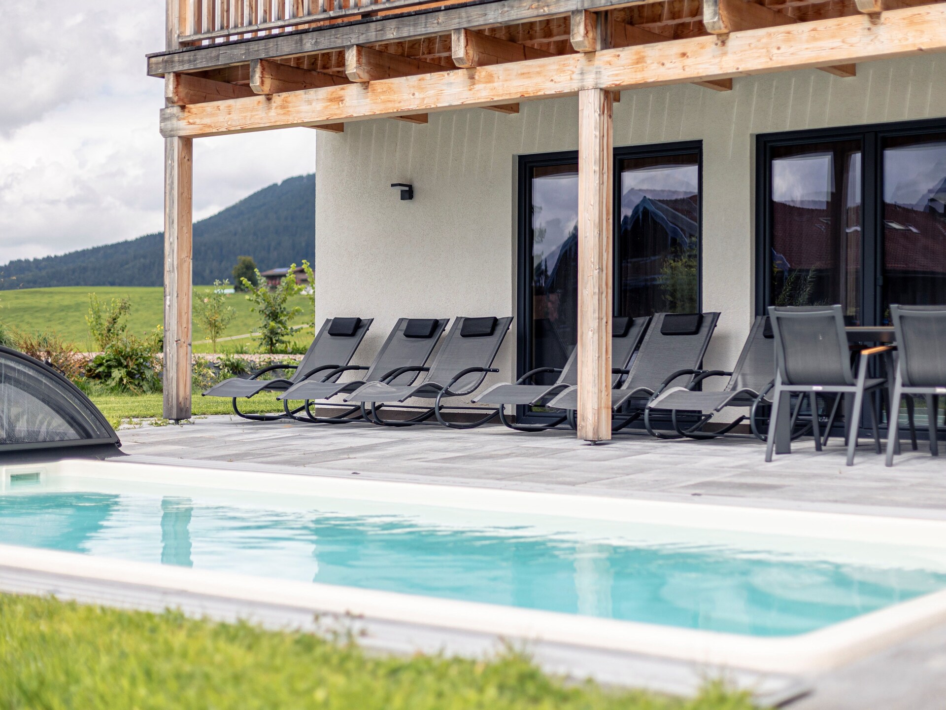 Luxe chalet in Inzell met privézwembad, sauna en Alpenpanorama voor 6 personen - foto 13
