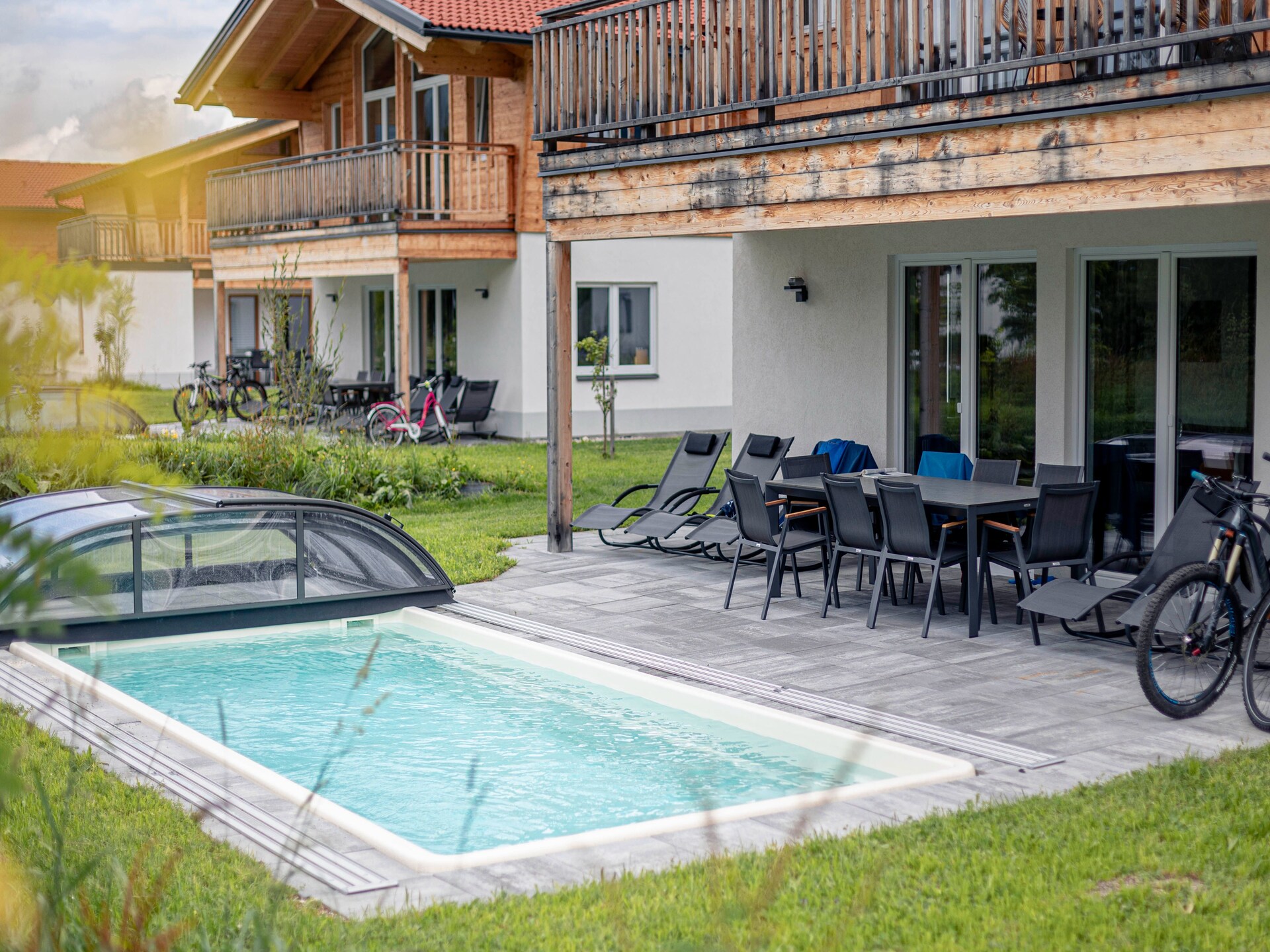 Luxe chalet in Inzell met privézwembad, sauna en Alpenpanorama voor 6 personen - foto 15