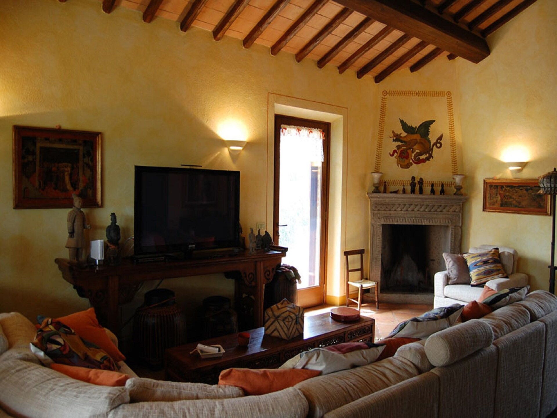Ruim Toscaans vakantiehuis met privézwembad, sauna en jacuzzi in Seggiano - foto 10