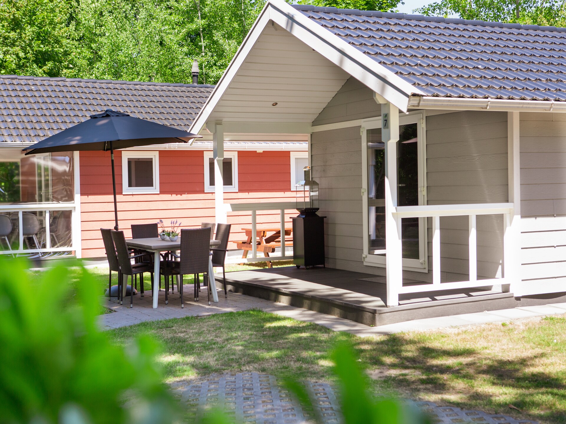 Vrijstaand chalet in Land van de Zaligheden, met zwembad op park - foto 7