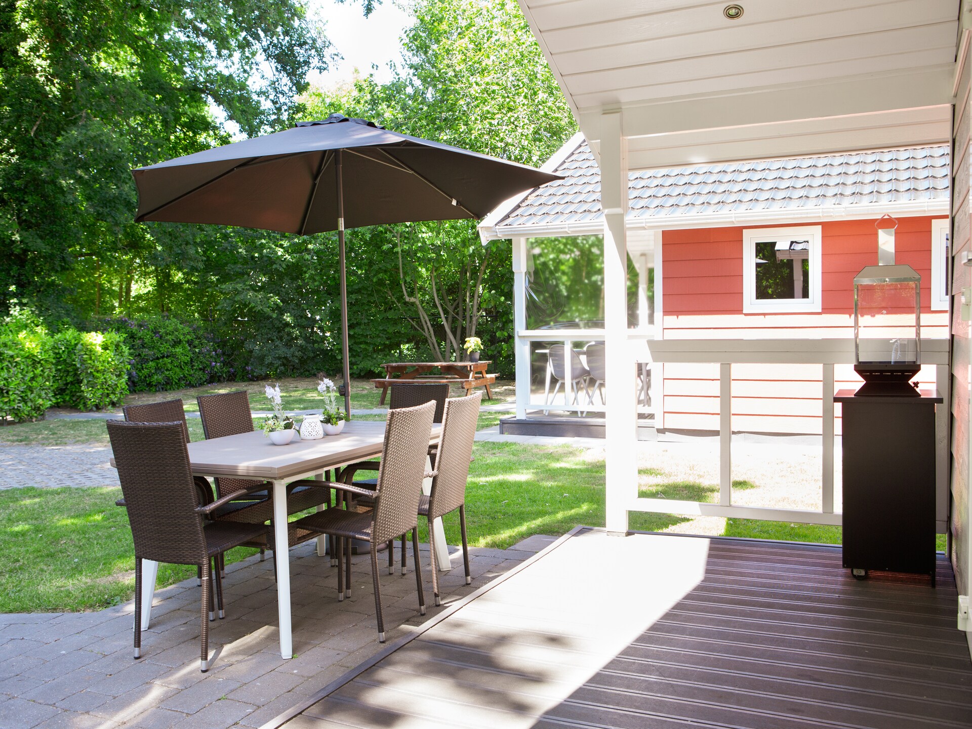 Vrijstaand chalet in Land van de Zaligheden, met zwembad op park - foto 5